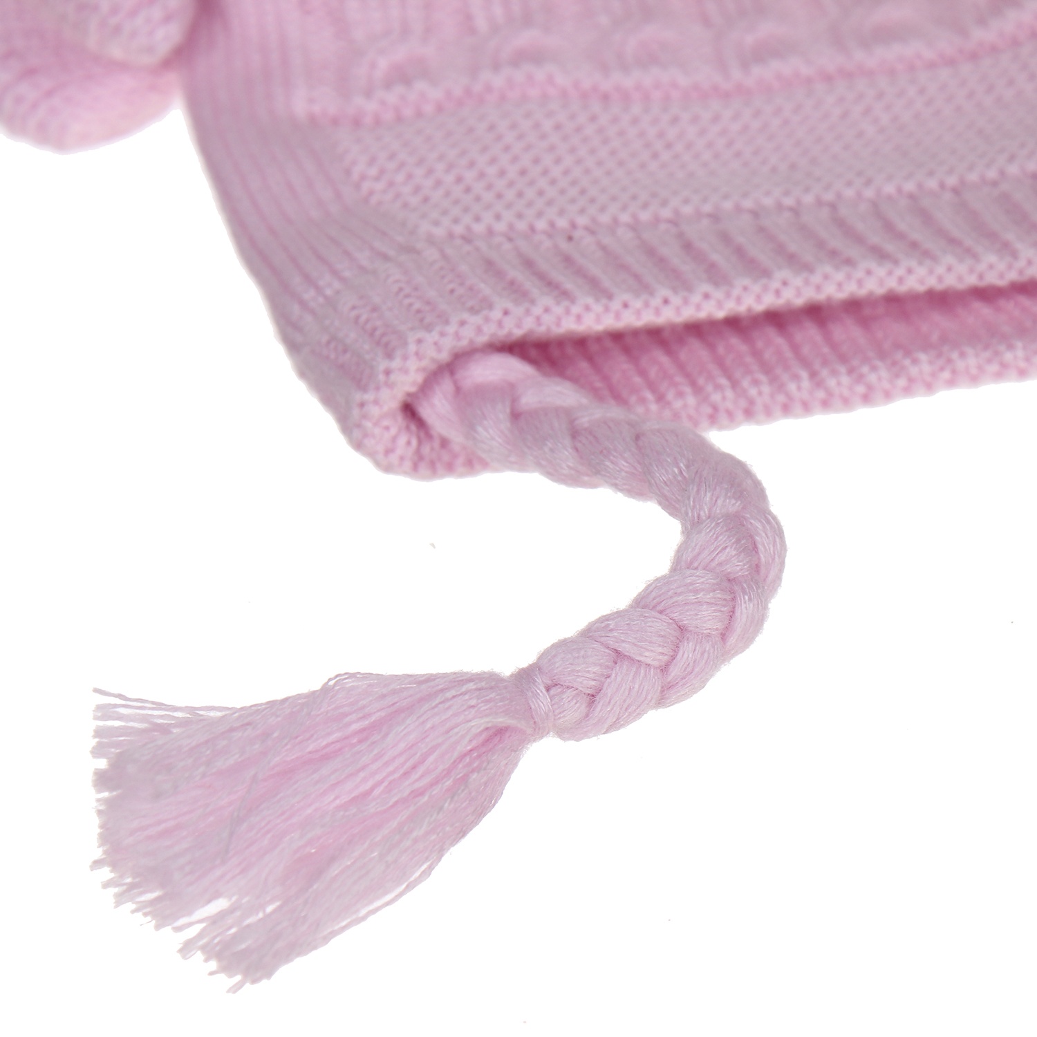 Mũ thời trang bé gái 2 bên len giả hình 2