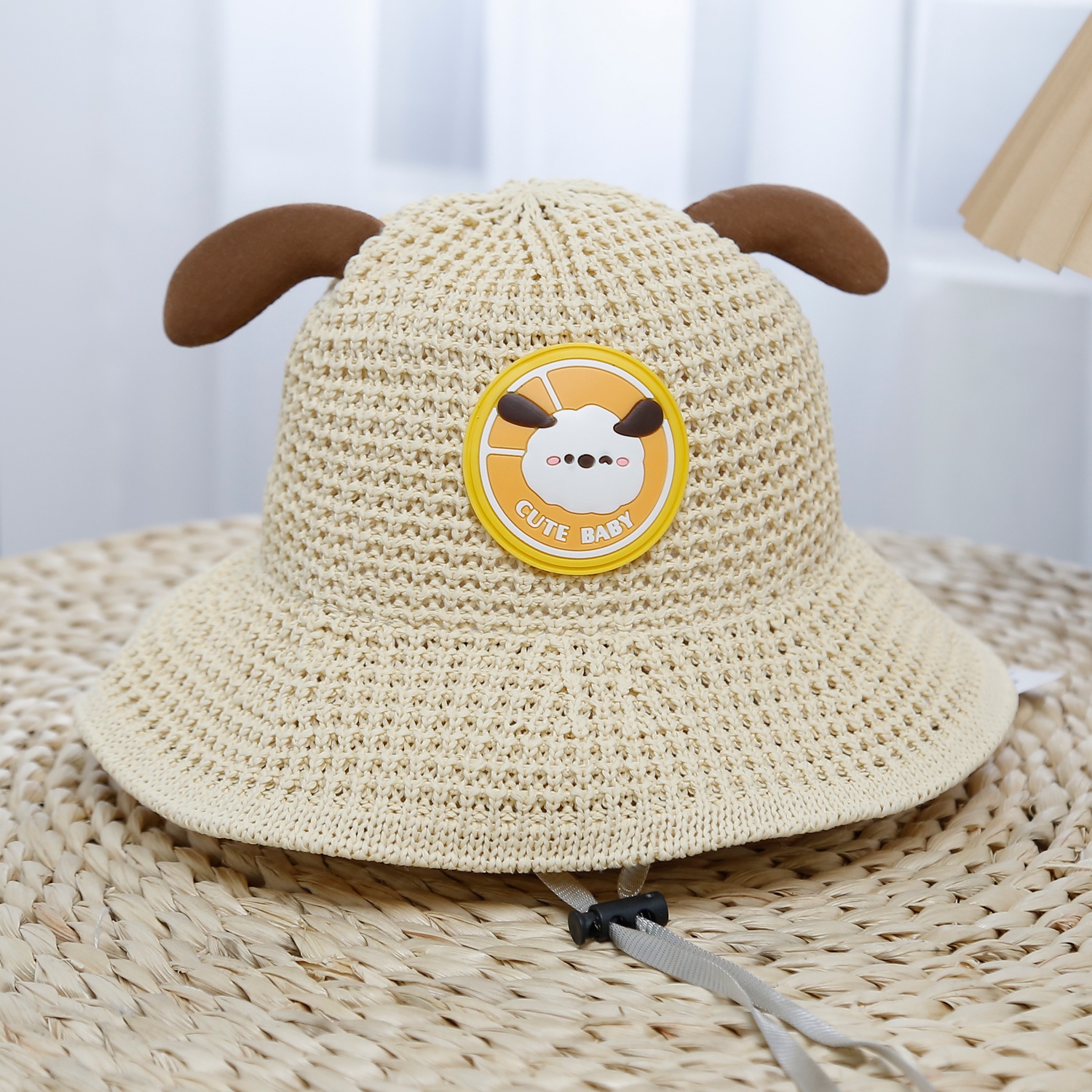 Mũ thời trang KidsPlaza đính hình cừu 25K-H31 Size 52 (Be) hình 1