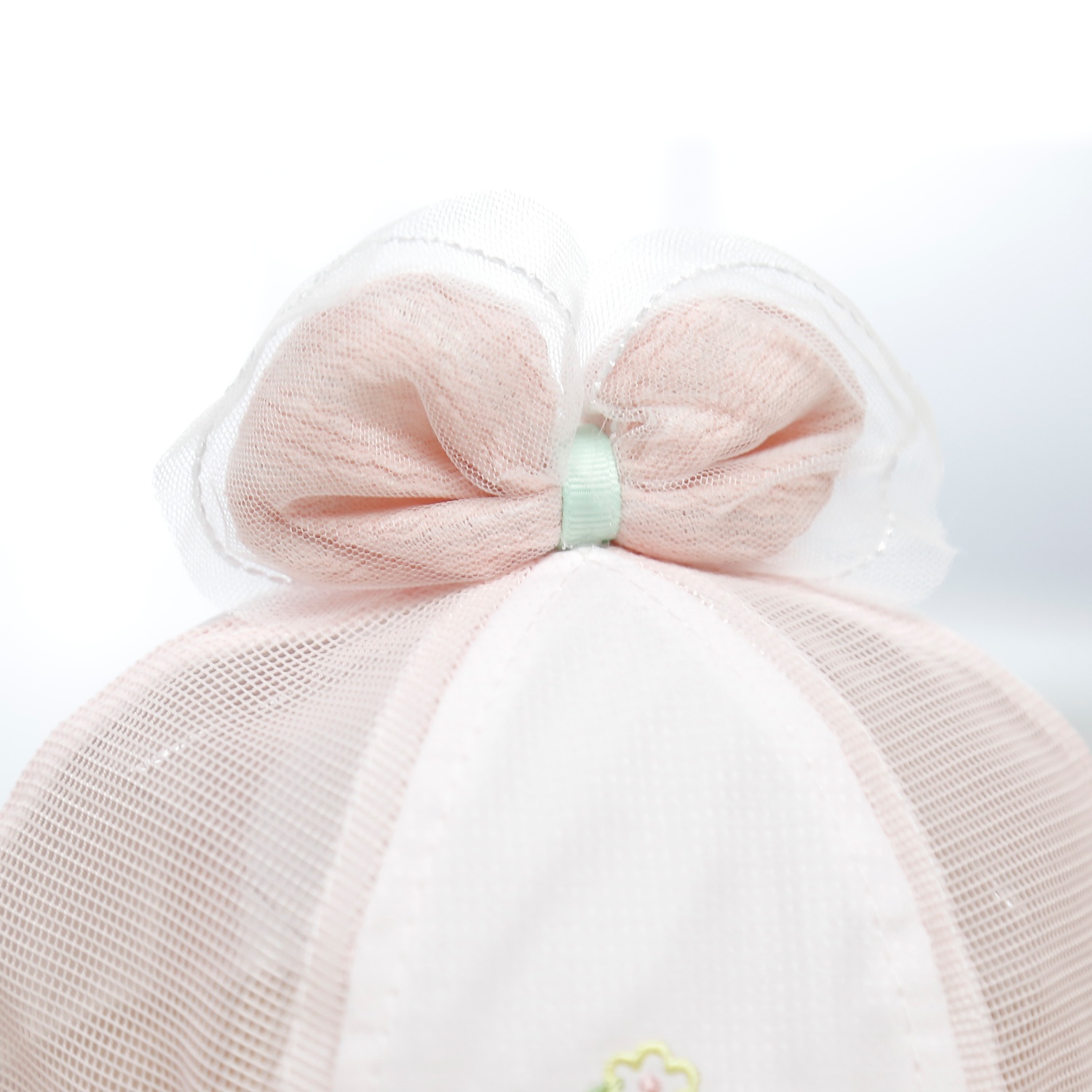 Mũ thời trang KidsPlaza đính nơ 25K-H16 Size 46 (Hồng)