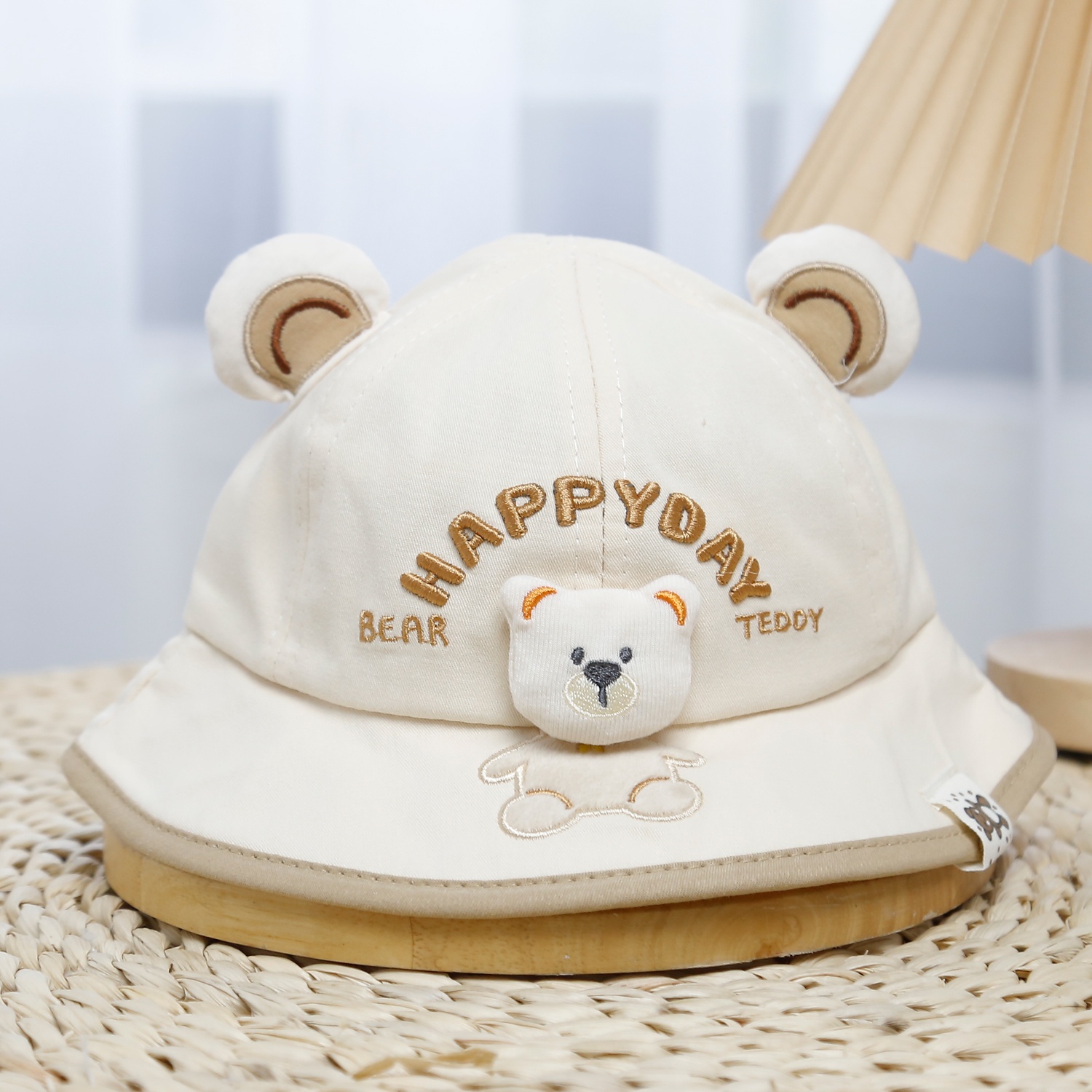 Mũ thời trang KidsPlaza Happy 2 tai 25K-H30 Size 50 (Be) hình 1