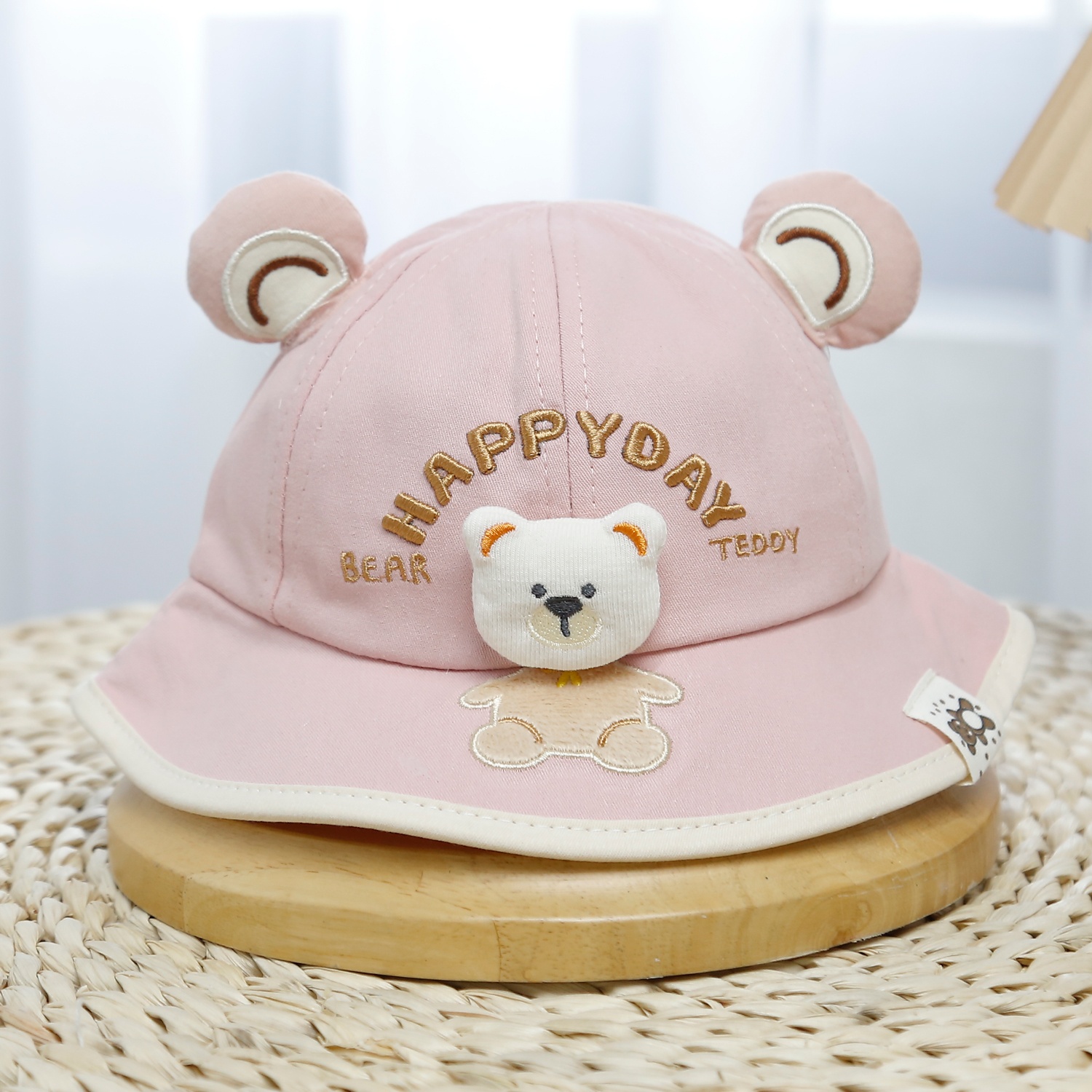 Mũ thời trang KidsPlaza Happy 2 tai 25K-H30 Size 50 (Hồng)