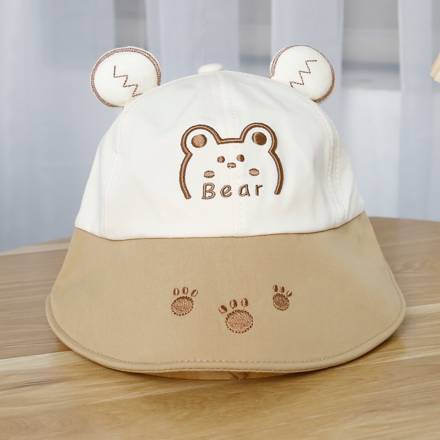 Mũ thời trang KidsPlaza in cute 25K-H11 Size 50 (Be nâu)