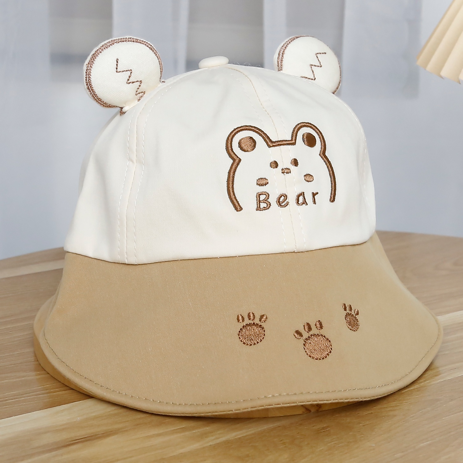 Mũ thời trang KidsPlaza in cute 25K-H11 Size 50 (Be nâu)