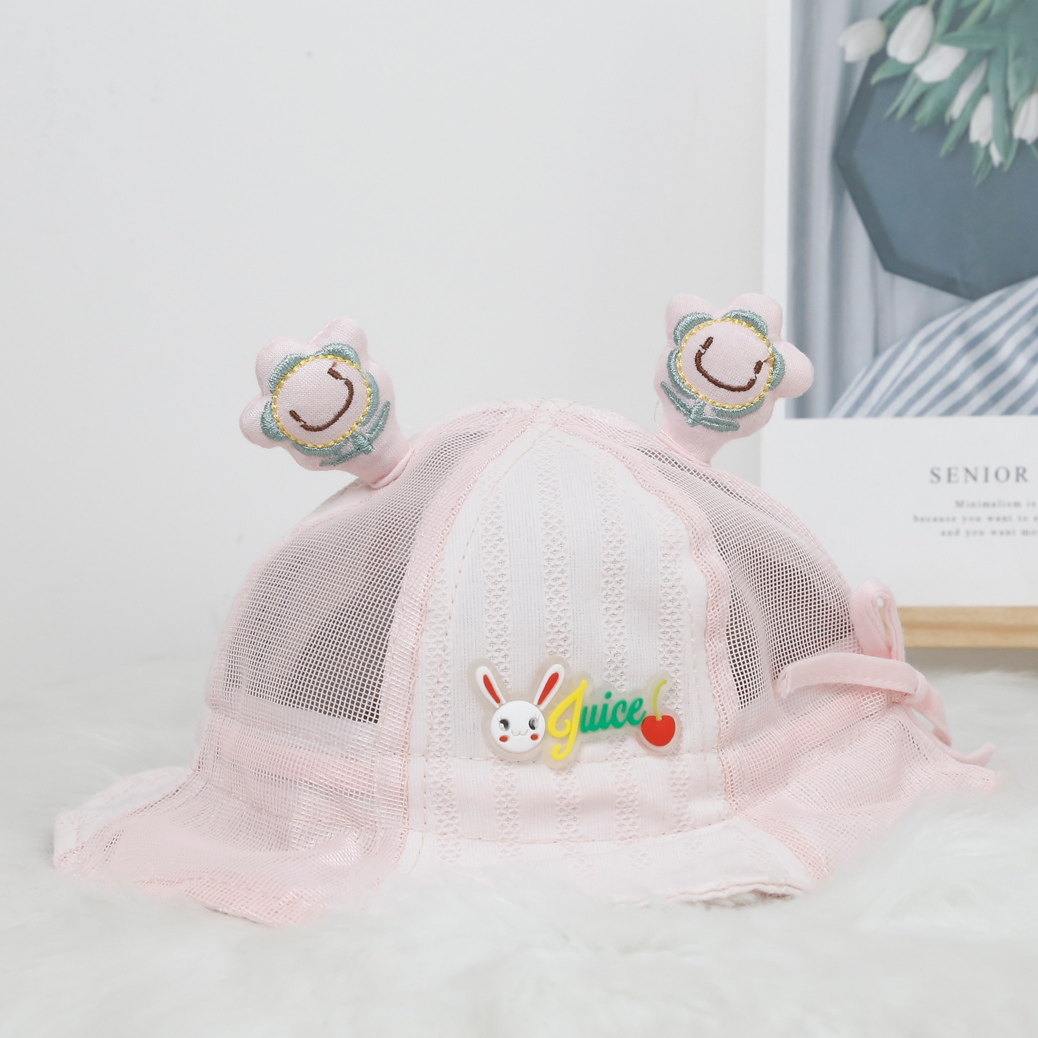 Mũ thời trang KidsPlaza Juice 2 tai 24K-H21 (Hồng)