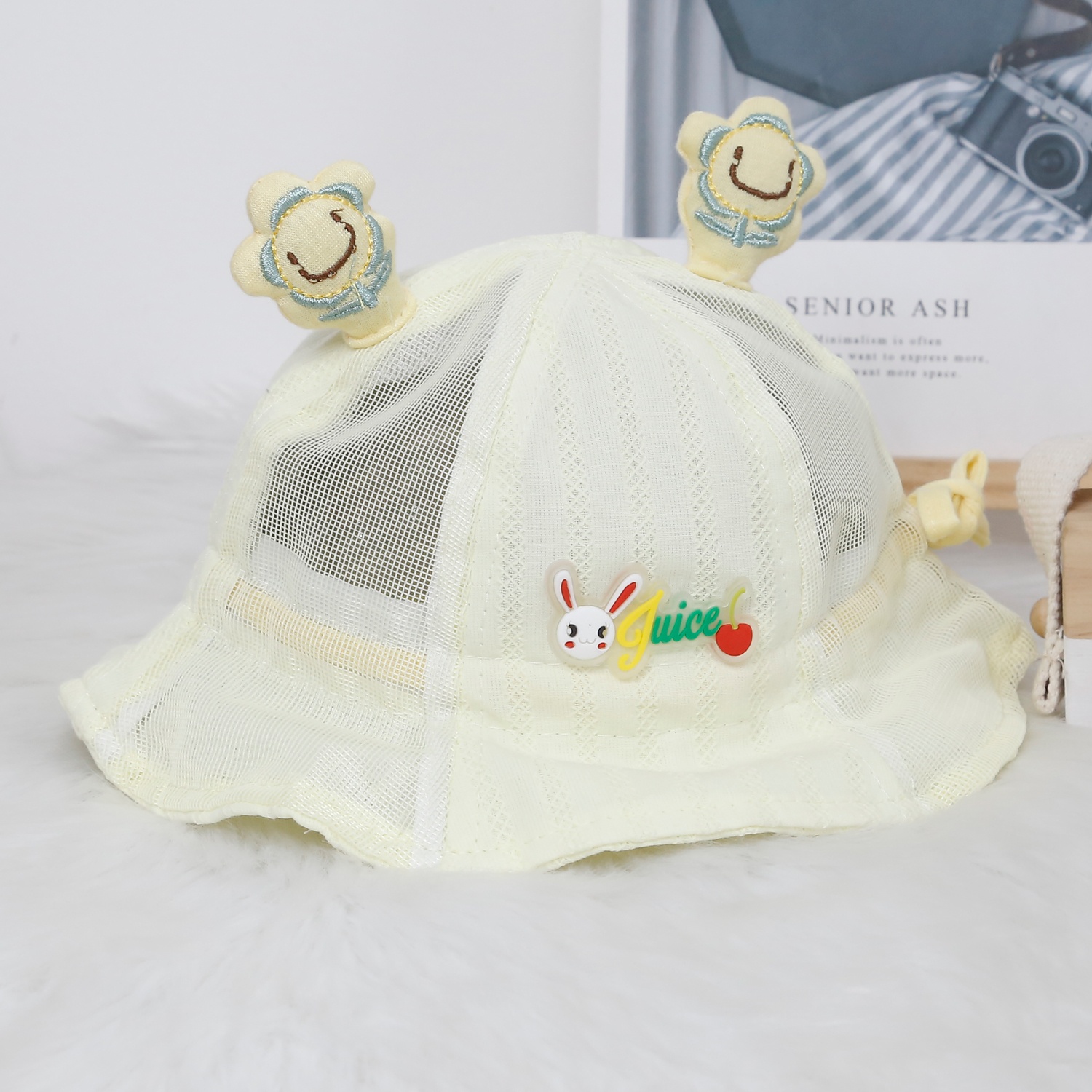 Mũ thời trang KidsPlaza Juice 2 tai 24K-H21 (Vàng)