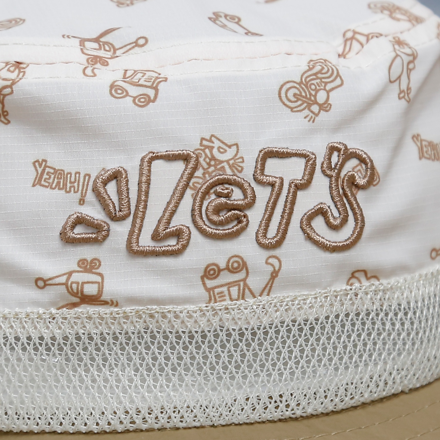 Mũ thời trang KidsPlaza thêu chữ 25K-H35 Size 54 (Nâu) hình 2