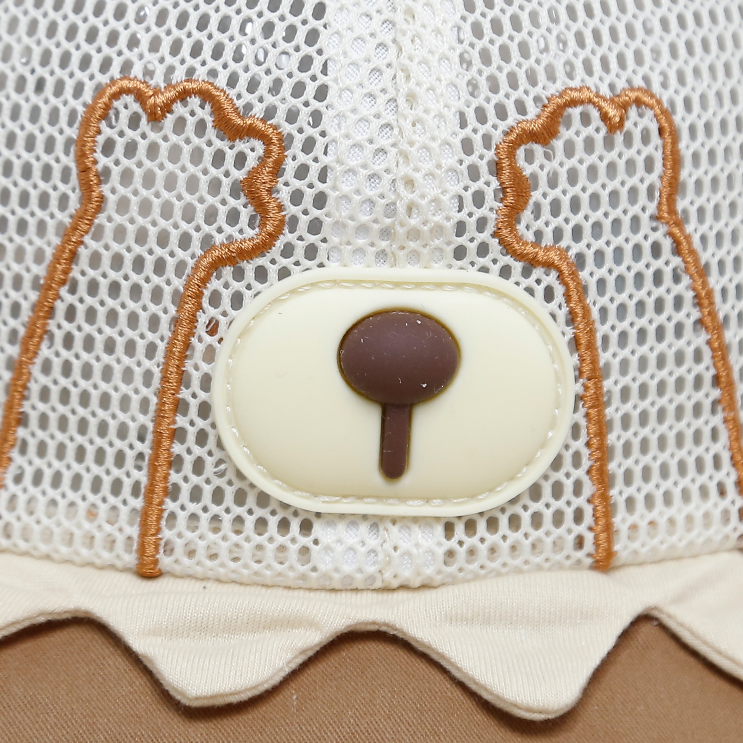 Mũ thời trang KidsPlaza thêu gấu 25K-H27 Size 50 (Nâu) hình 3