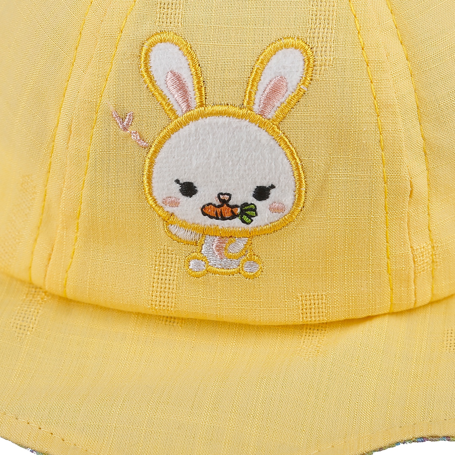 Mũ vành bé gái họa tiết mặt thỏ PK21-05 size 52 hình 2