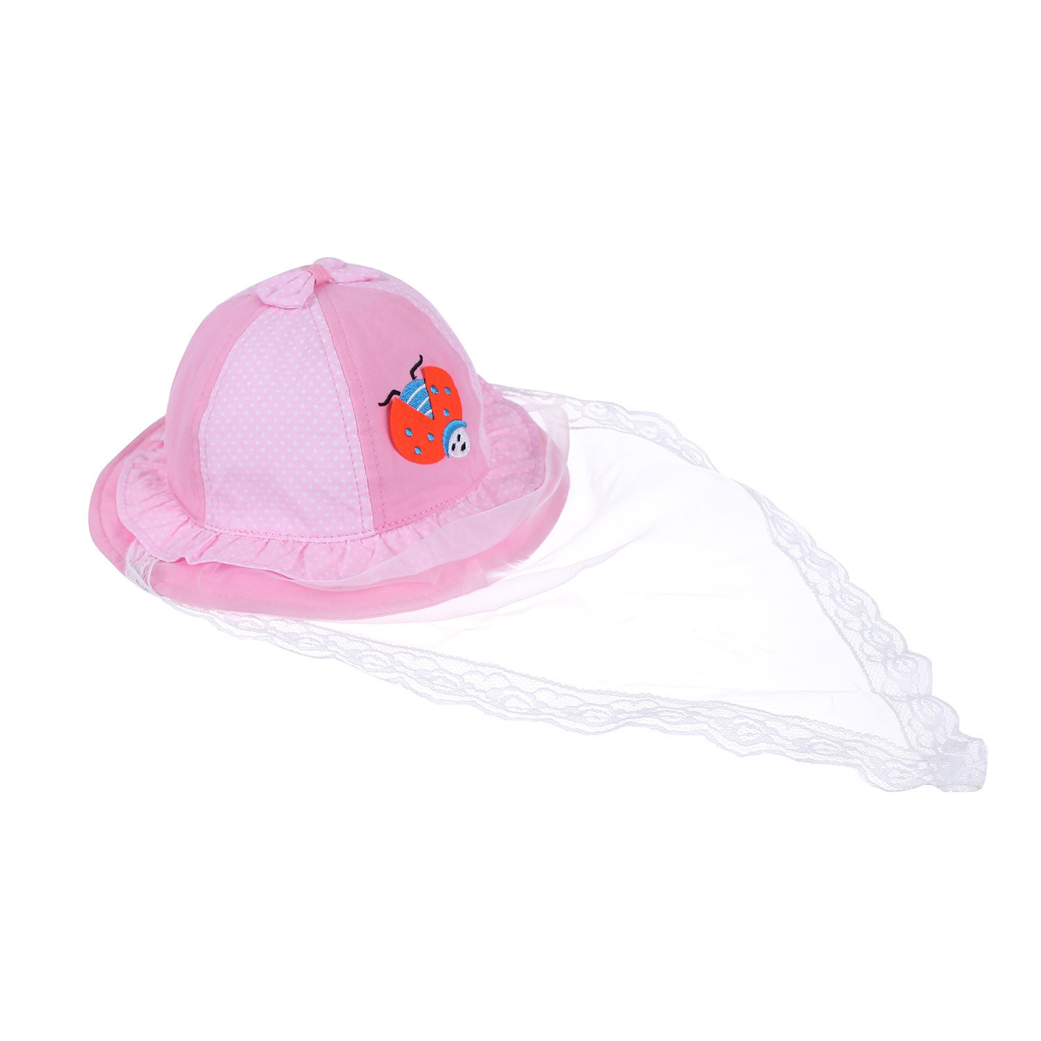 Mũ vành phủ kèm khăn voan bé gái  hình 1