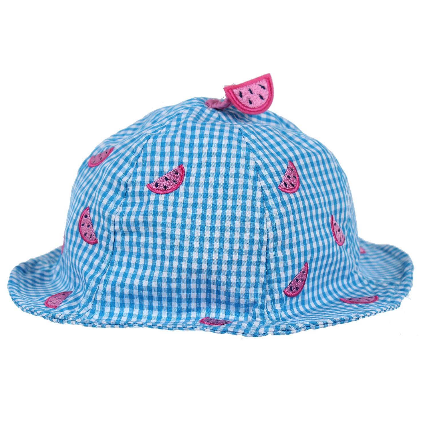 Mũ vành sơ sinh thêu họa tiết dưa hấu hình 1