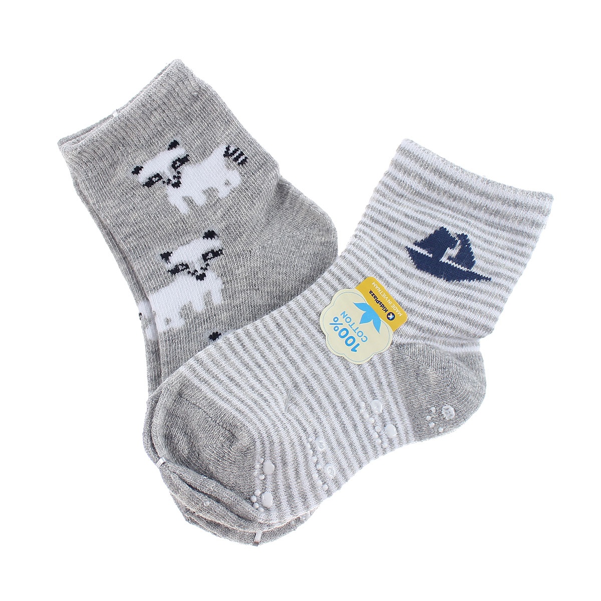 Set 2 tất thời trang KidsPlaza in hình thuyền 08 VT19 hình 1