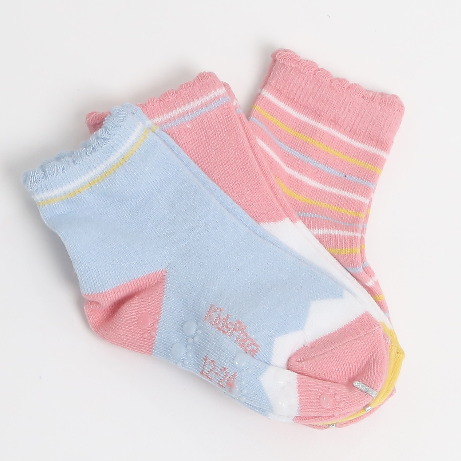 Set 3 tất BG KidsPlaza kẻ CT3 BH24 12-24M hình 1