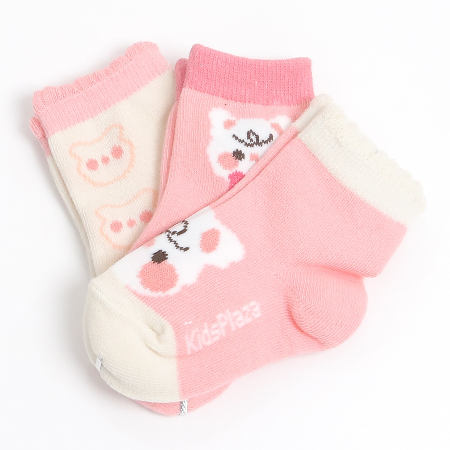 Set 3 tất  BG KidsPlaza ss2 BH24 ( Màu hồng ) 0-6M hình 1