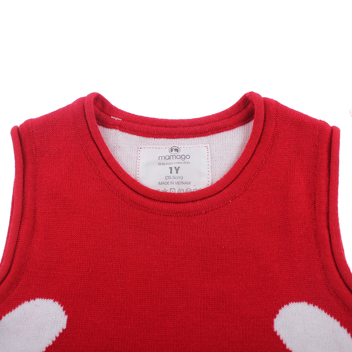 Áo len gile Mamago mặt thỏ HN19D (Đỏ) Áo len gile Mamago mặt thỏ HN19D (Đỏ) hình 3