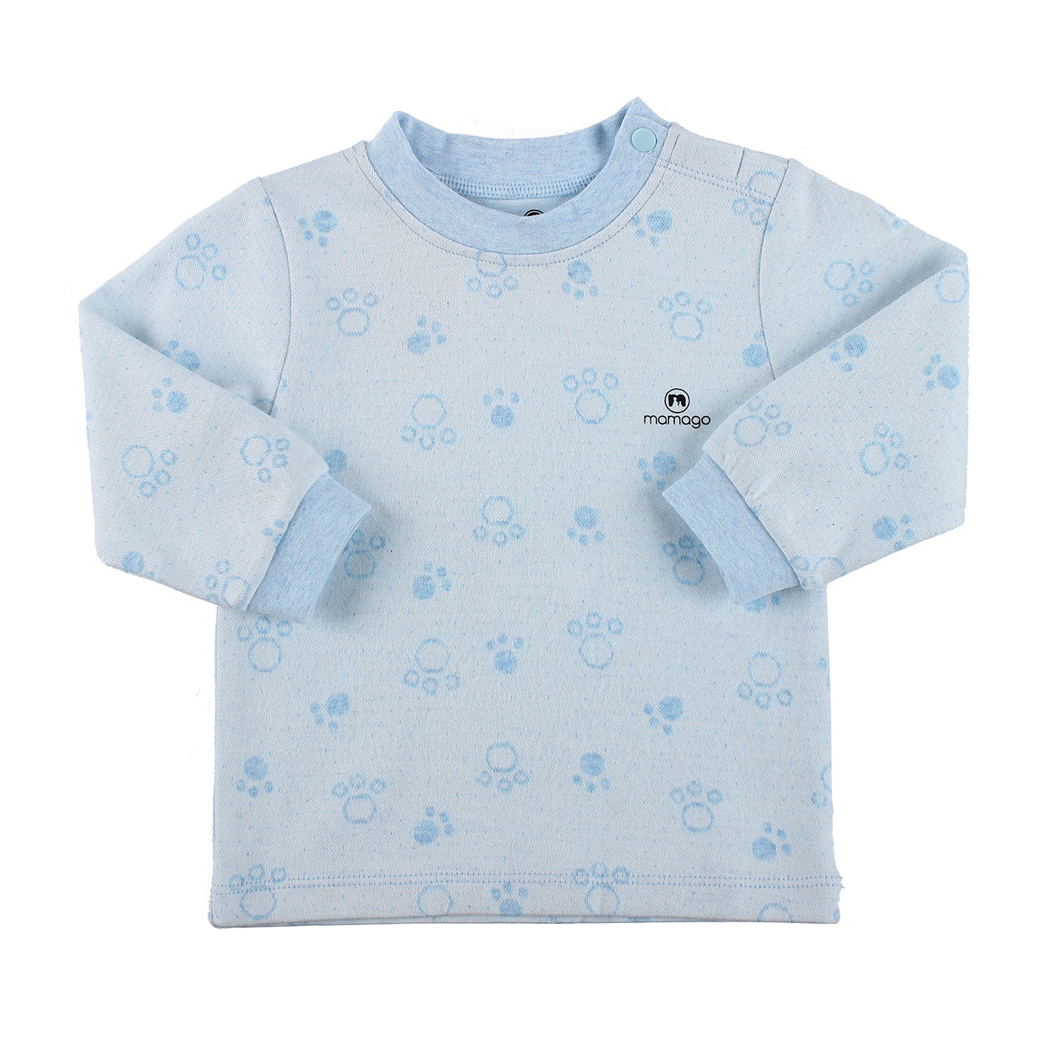 Bộ cài vai in chân cún Mamago HN19D (Xanh) Bộ cài vai in chân cún Mamago HN19D (Xanh) hình 2