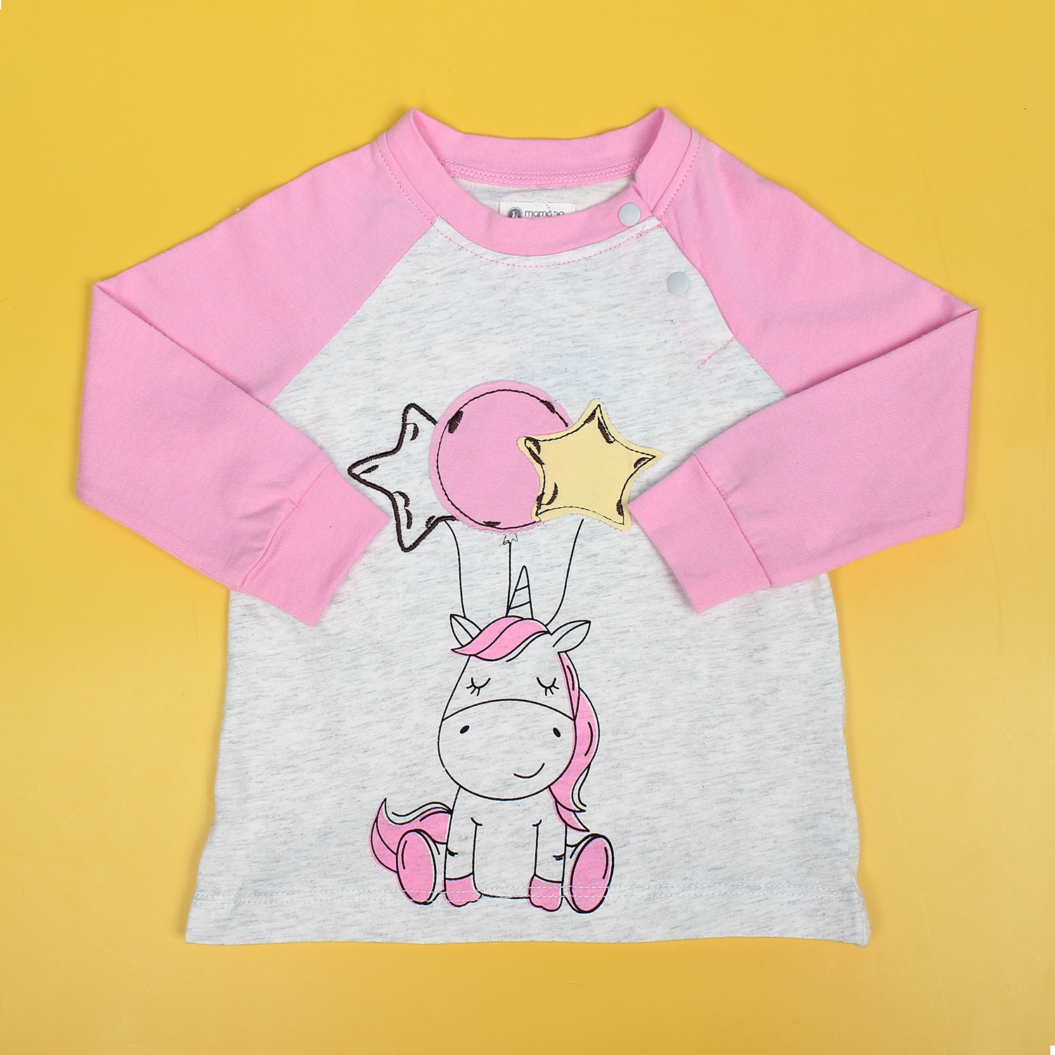 Bộ quần áo bé gái in ngựa bóng bay Mamago ND19T hình 2