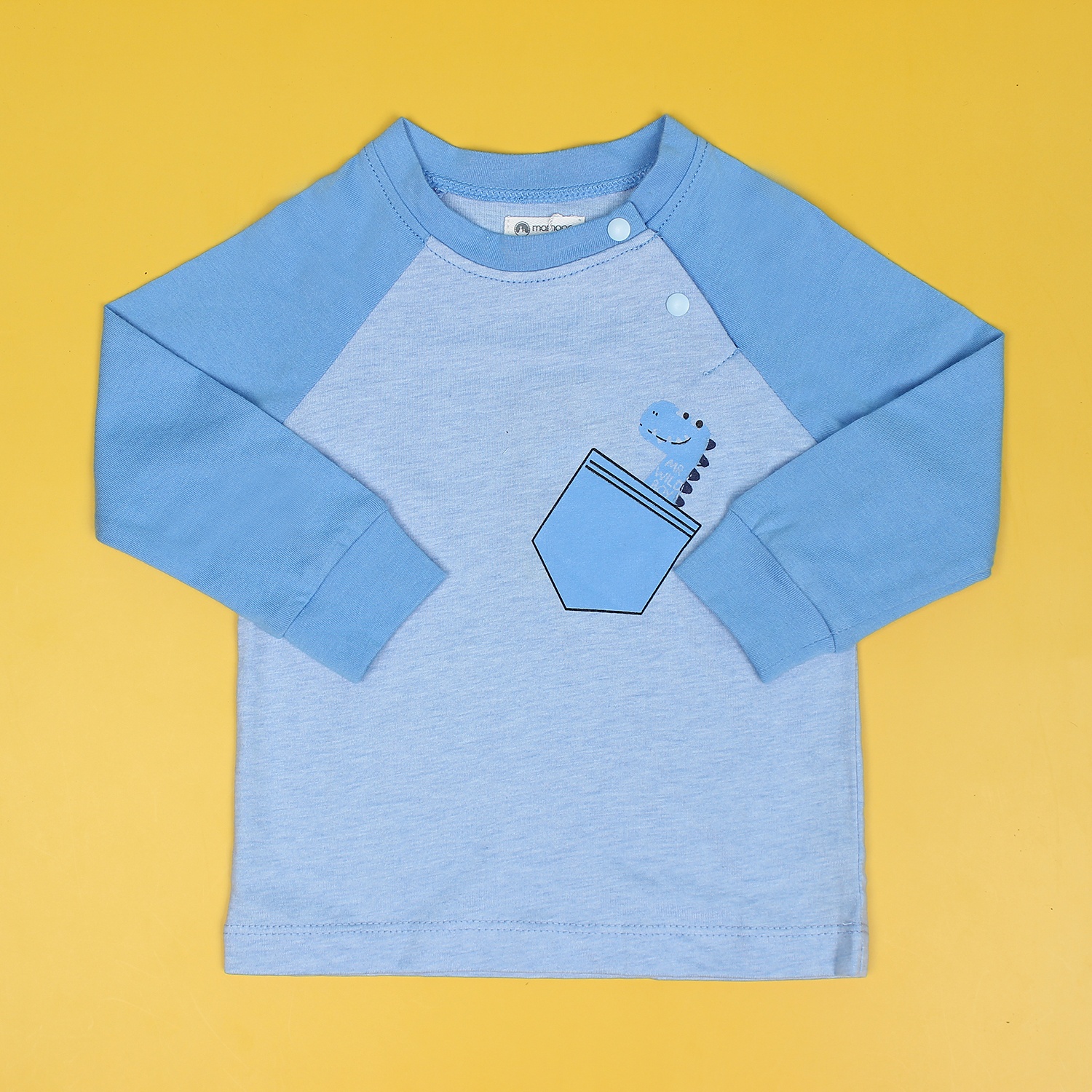 Bộ quần áo bé trai có túi ngực Mamago ND19T (xanh dương) hình 2