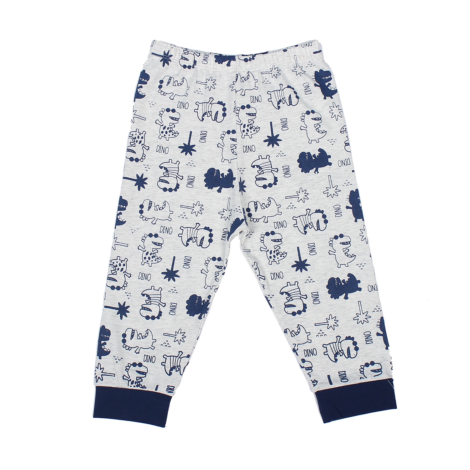 Bộ quần áo cotton dài tay cho bé trai in hình khủng long Mamago M19T hình 3