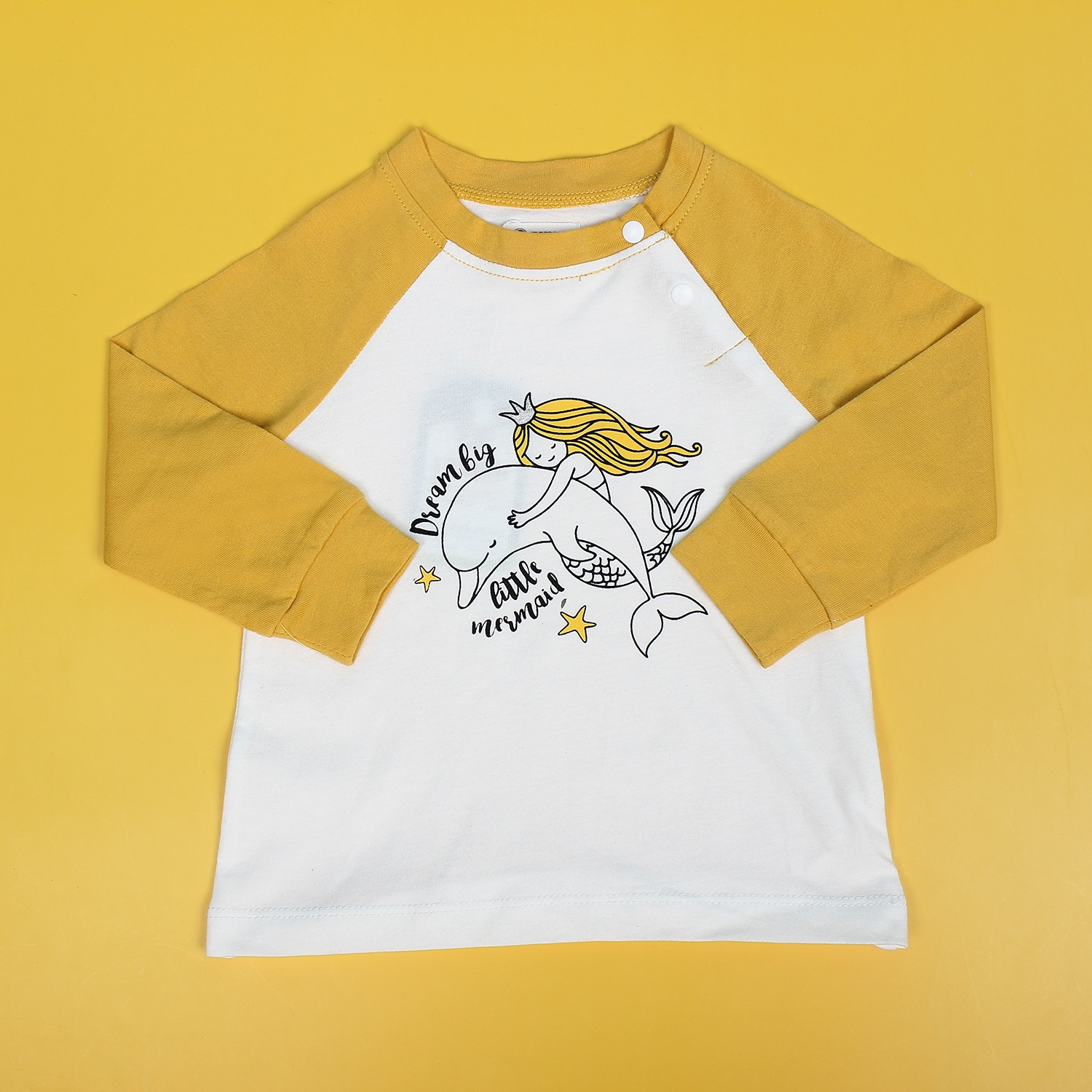 Bộ quần áo dài tay bé gái in nàng tiên cá Mamago ND19T hình 2