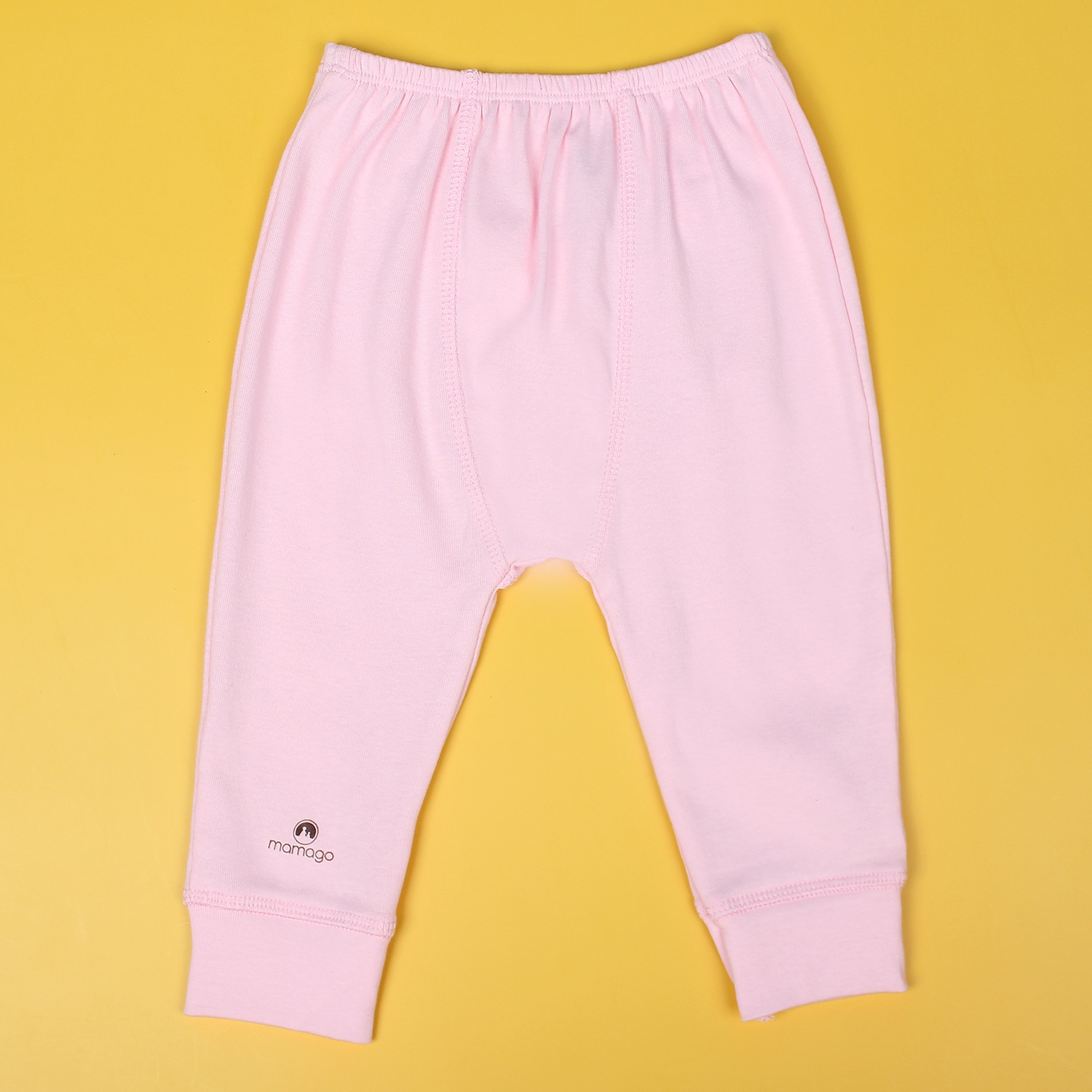 Bộ sơ sinh cài giữa hình chú lợn con in thân Mamago NĐ19 (Hồng)