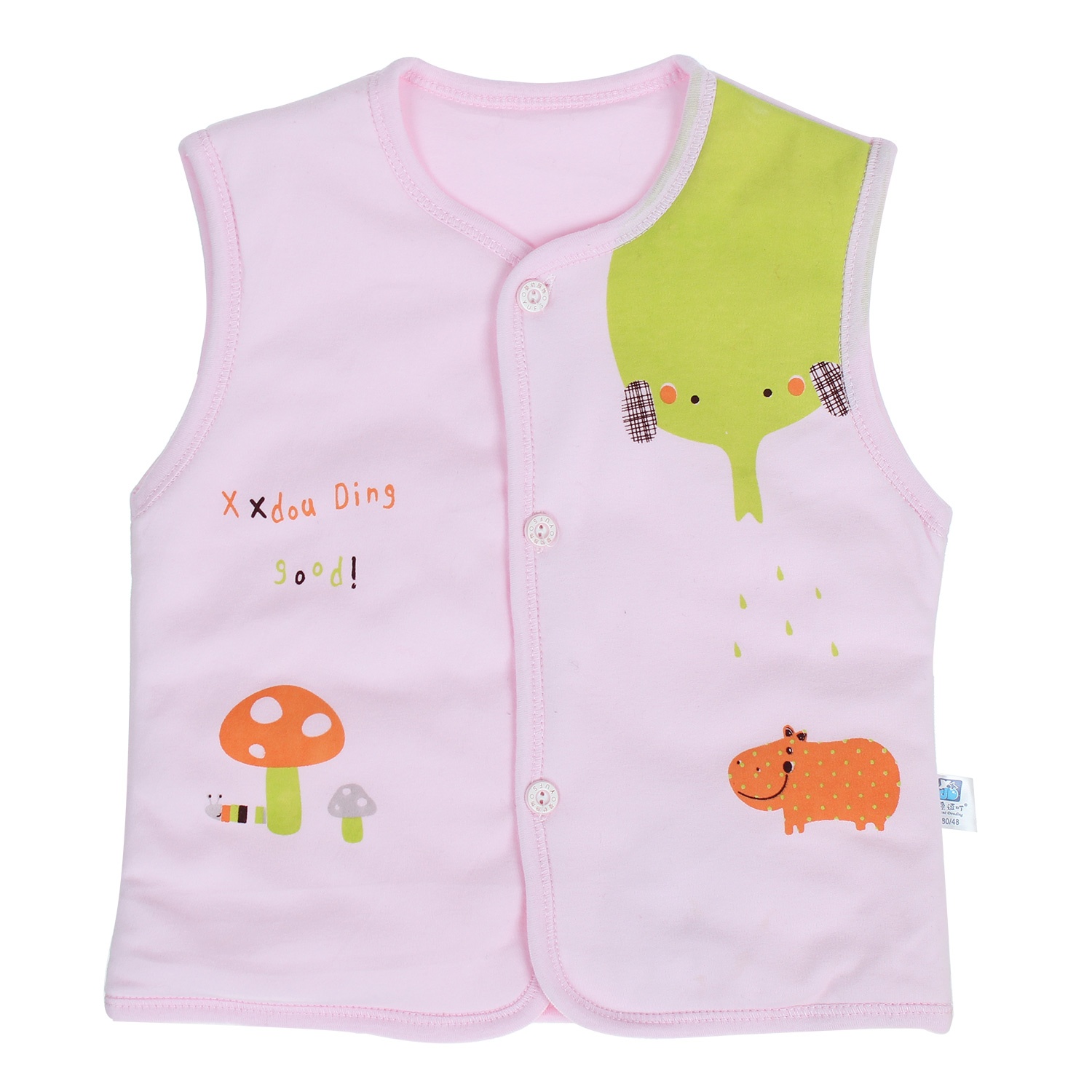 Áo Gile bông in hình thú hình 1