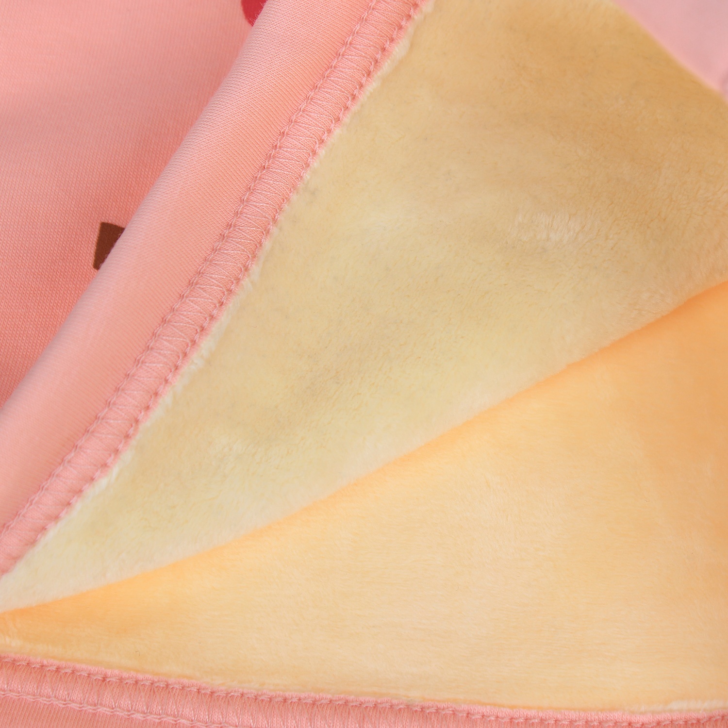 Bộ nỉ lót lông in hình chú cú hồng hình 1