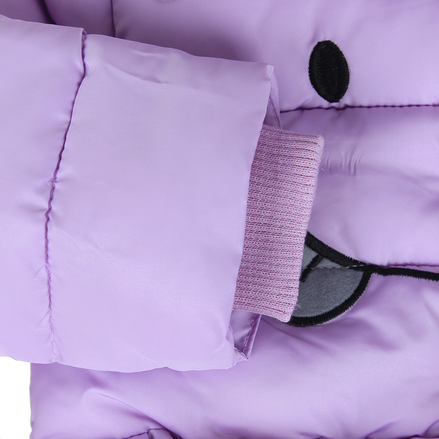 Áo khoác phao bé gái in mặt cười HTKids hình 4