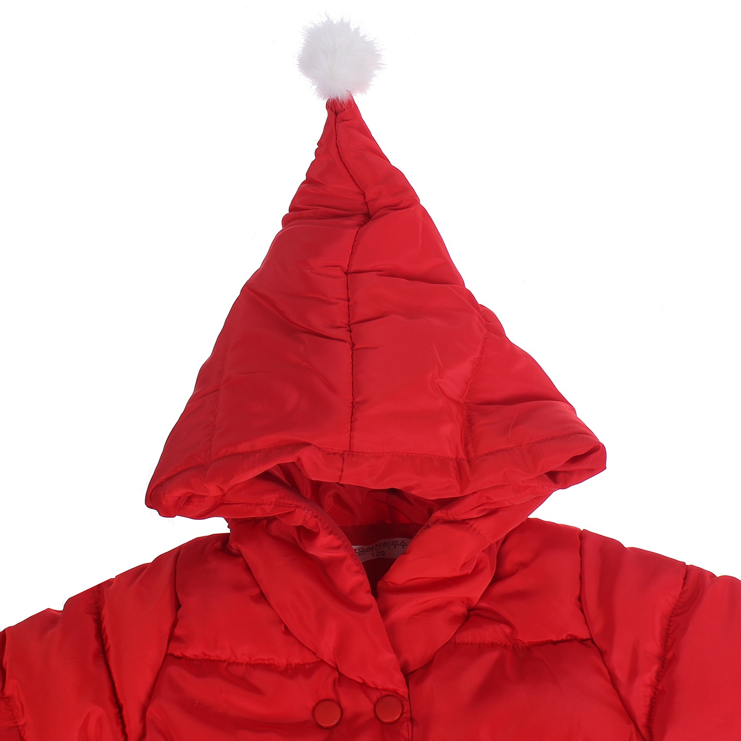 Áo khoác phao bé gái đính 2 hàng khuy HTkids hình 1