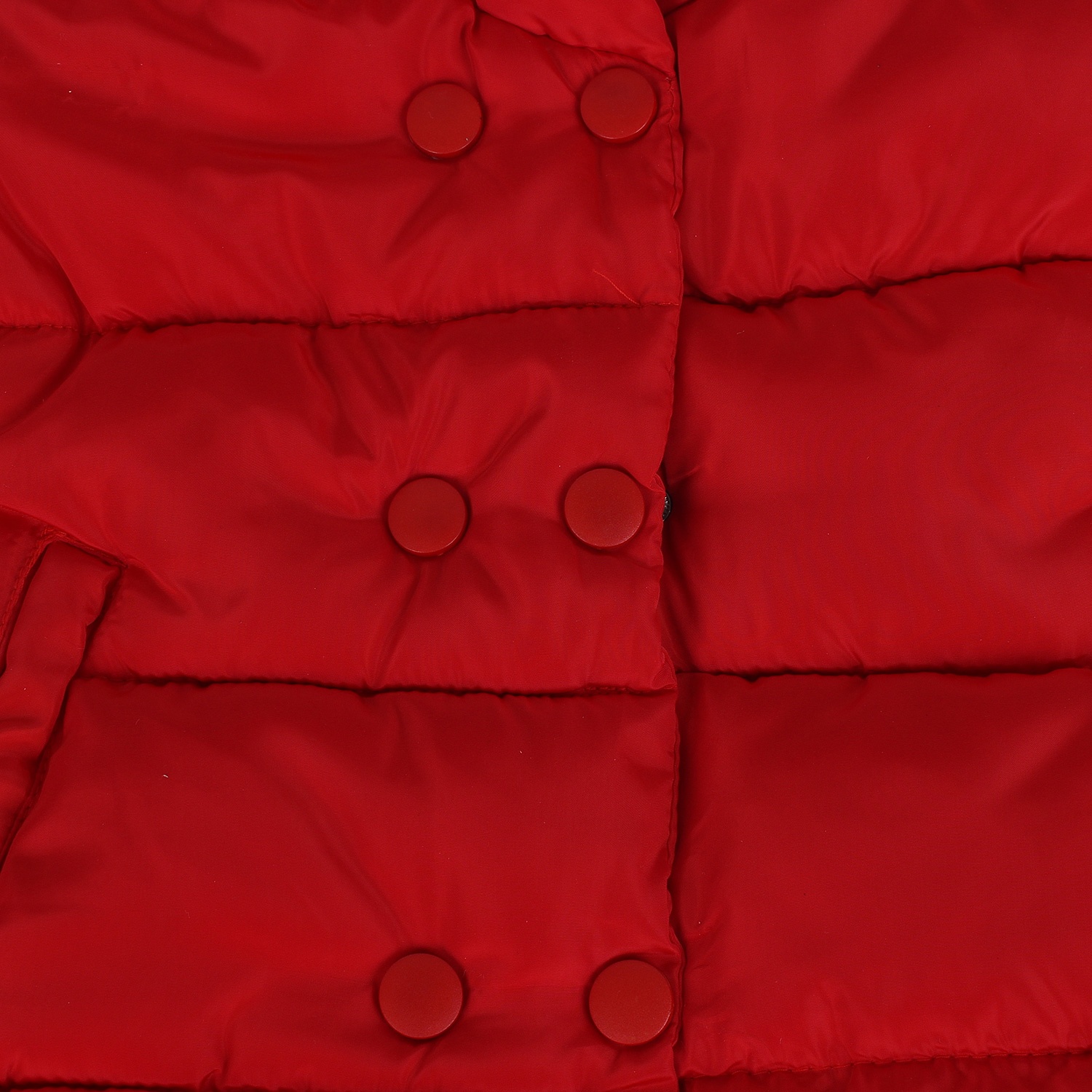 Áo khoác phao bé gái đính 2 hàng khuy HTkids hình 2