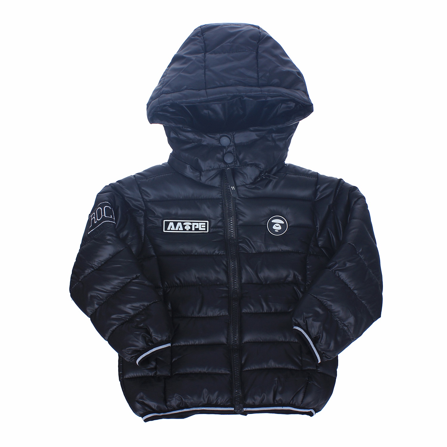 Áo khoác bé trai chun bo gấu hình 1