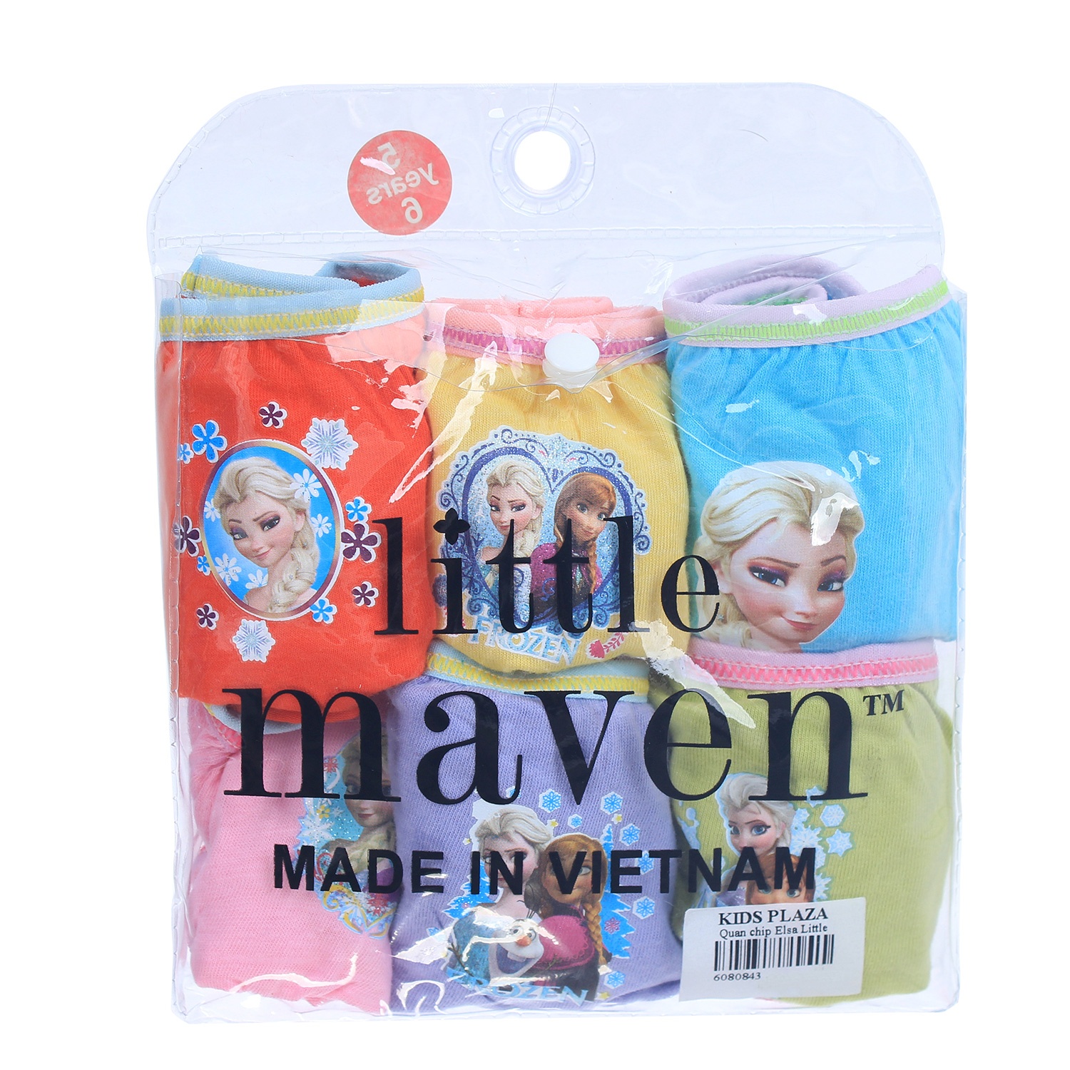 Set 6 chiếc quần chíp bé gái in hình công chúa Elsa Little hình 2