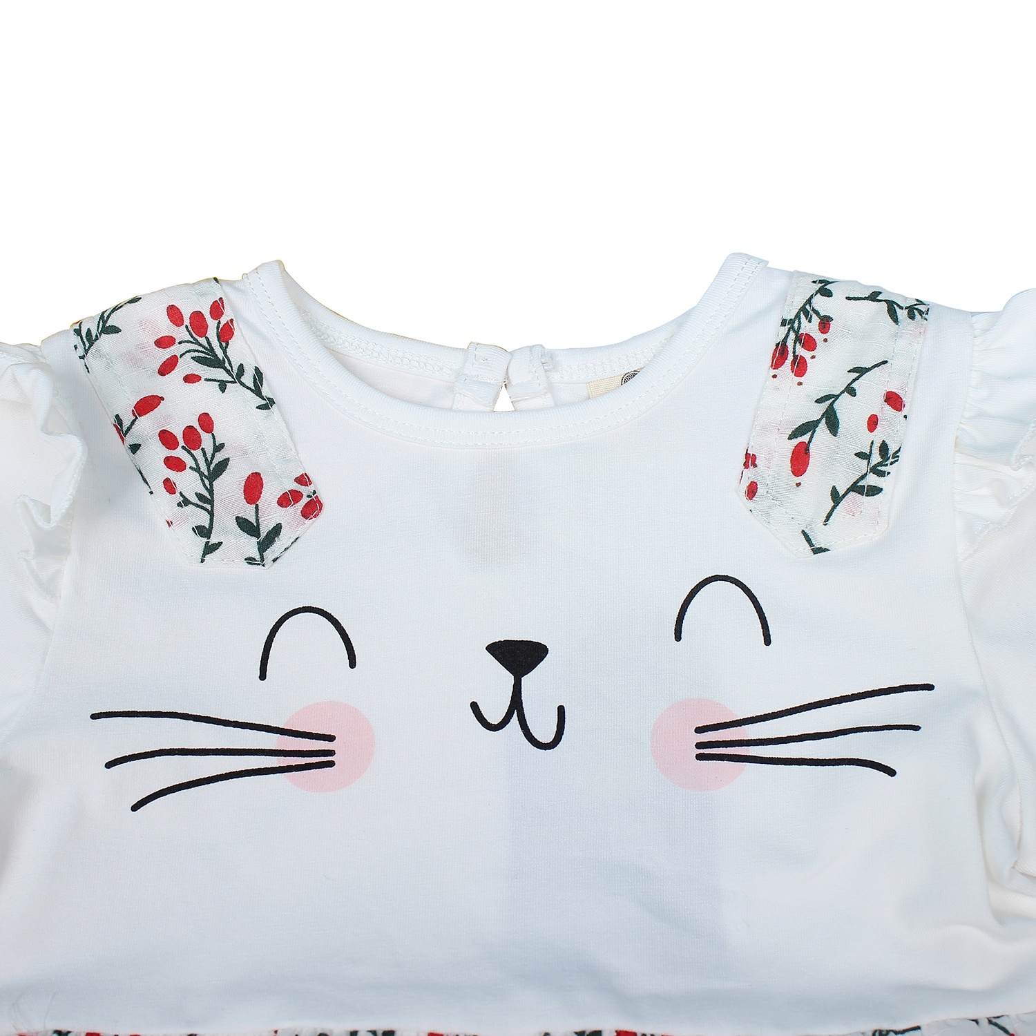 Váy dài Mamago in hình mặt mèo hoa đỏ M19T Váy dài Mamago in hình mặt mèo hoa đỏ M19T hình 3