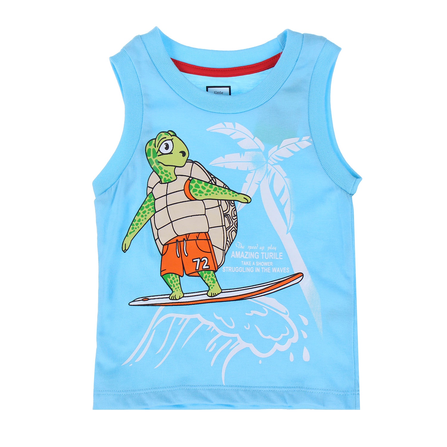 Áo ba lỗ in hình chú rùa ngộ nghĩnh  hình 1