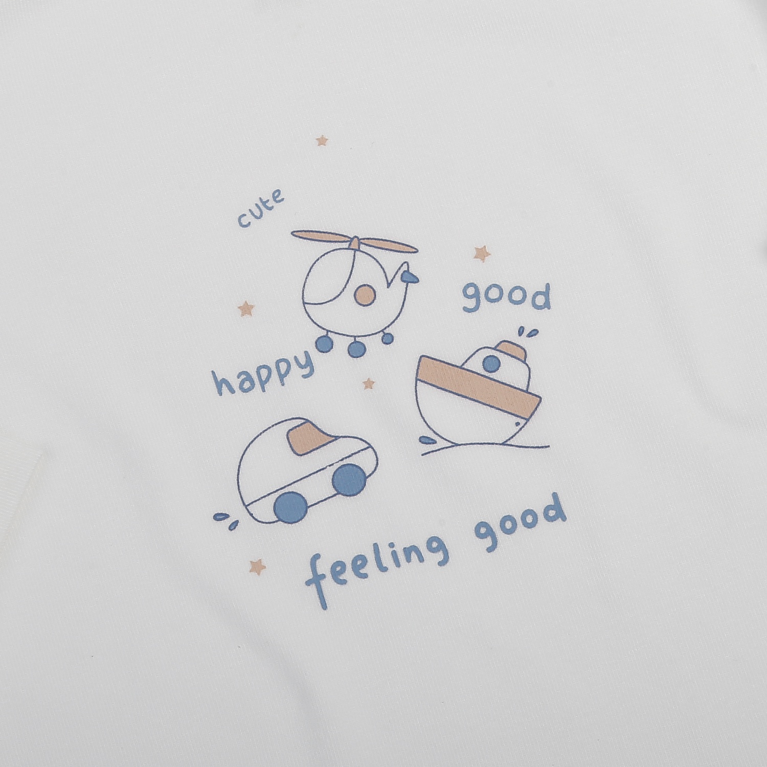 Áo cổ 3 phân KidsPlaza Otis in máy bay ND25T (Trắng)