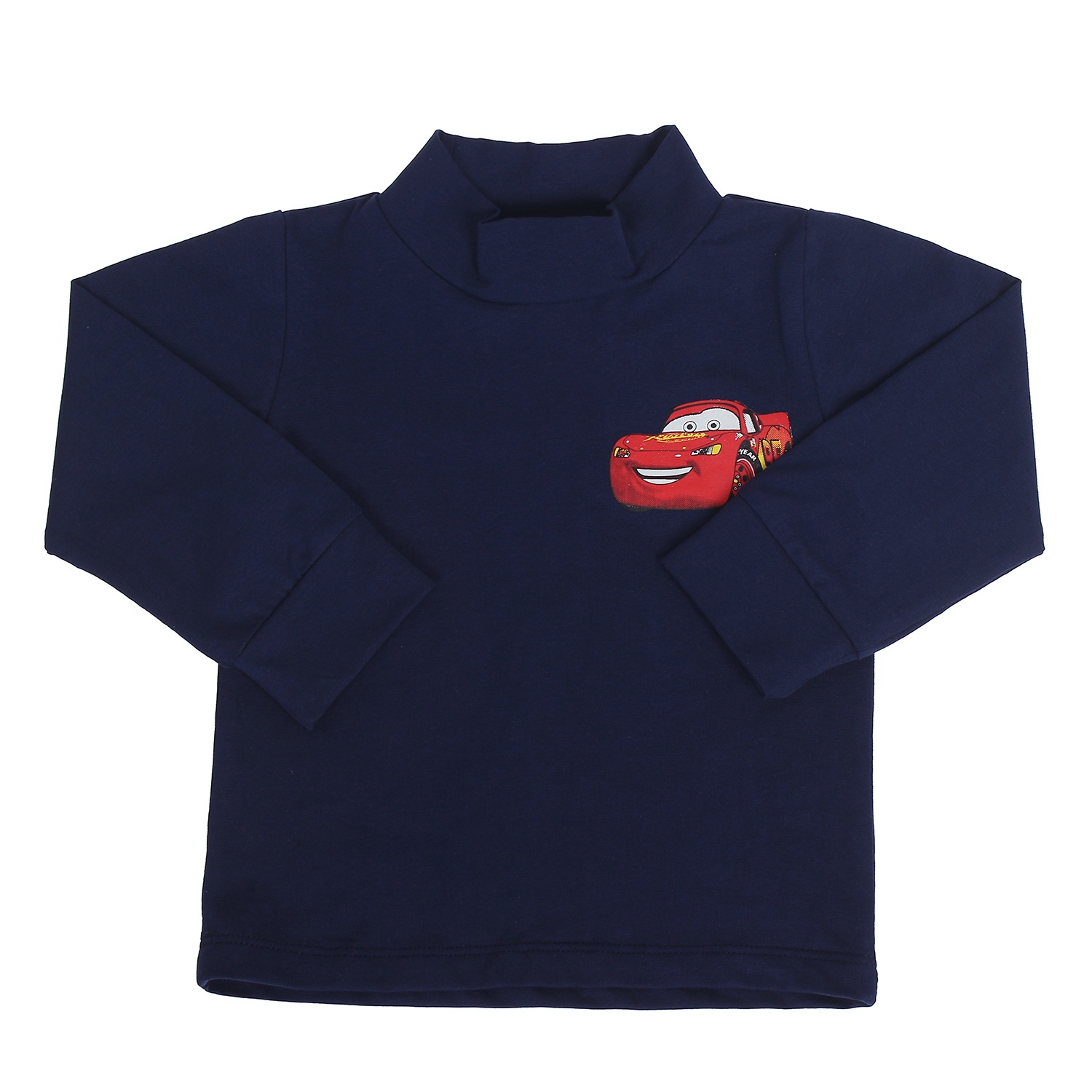 Áo cổ lọ in hình ô tô dành cho bé trai hình 6