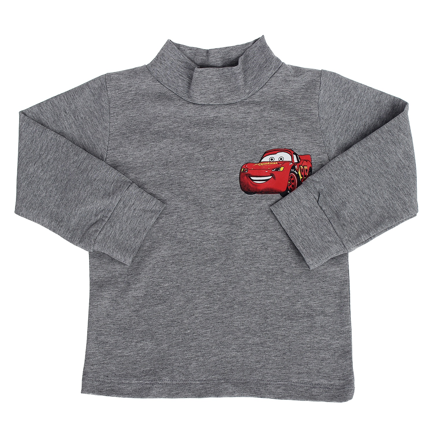 Áo cổ lọ in hình ô tô dành cho bé trai hình 5