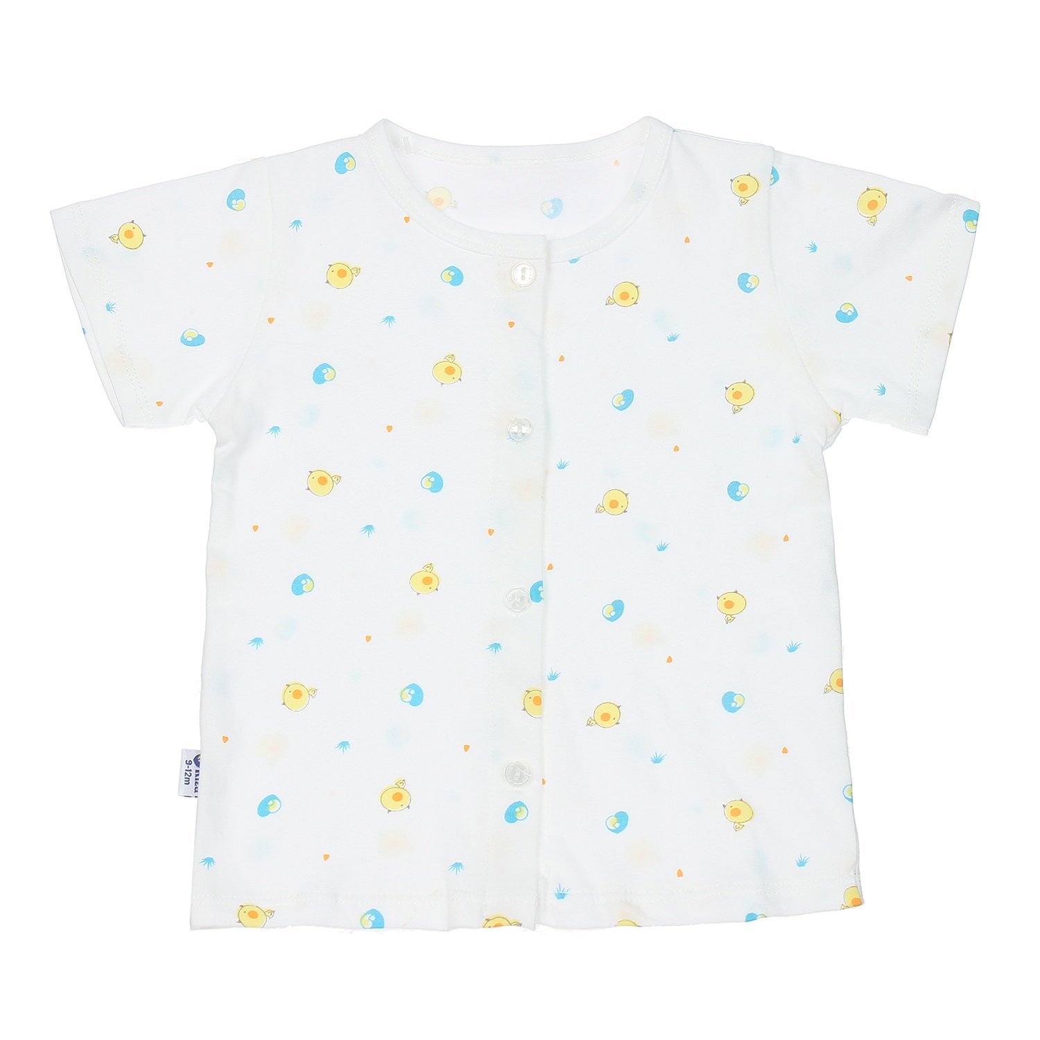 Áo cộc Kiza in gà con Trắng vàng hình 1