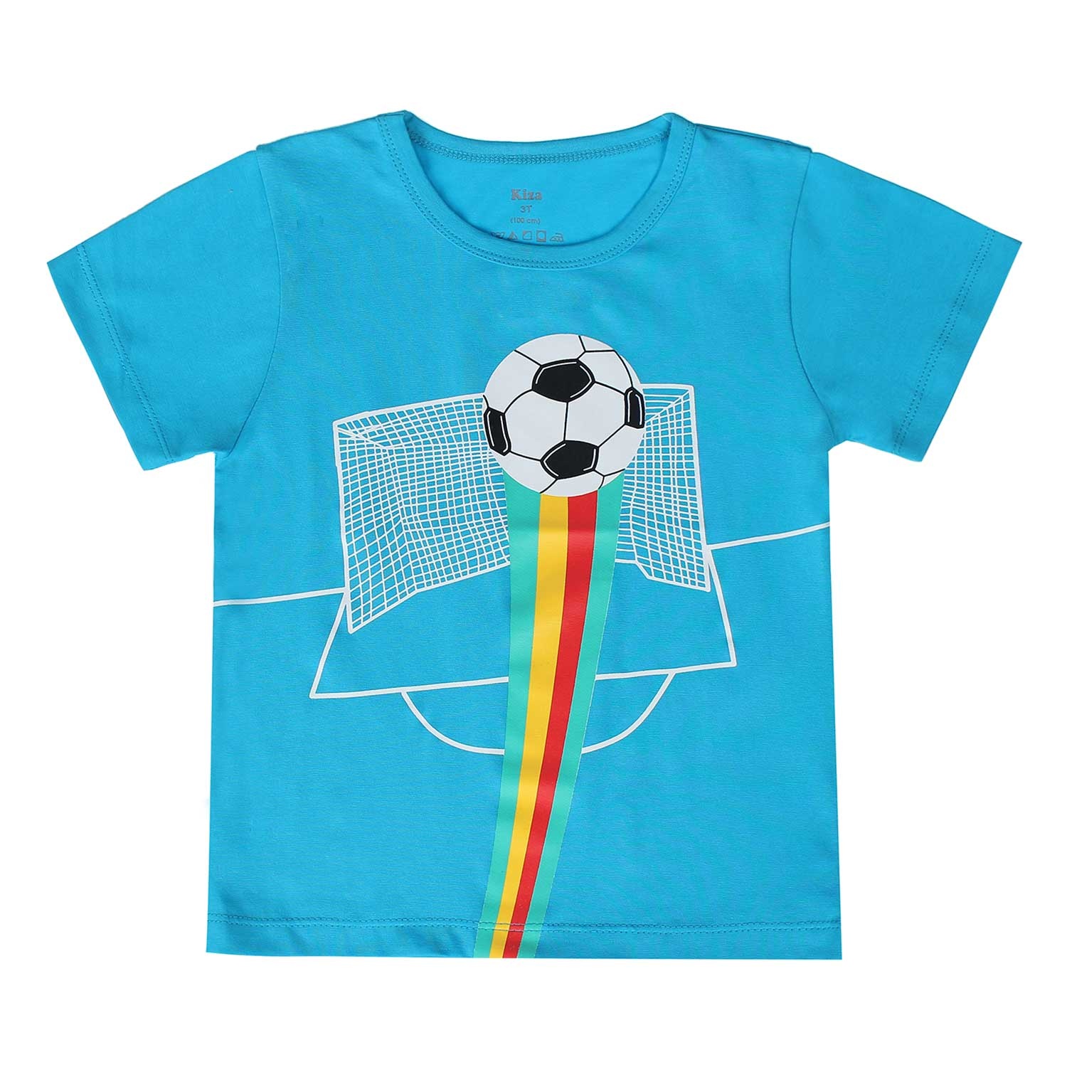 Áo cộc tay bé trai in hình quả bóng xanh Kiza hình 2