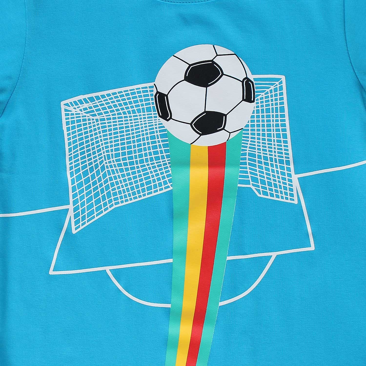 Áo cộc tay bé trai in hình quả bóng xanh Kiza hình 1