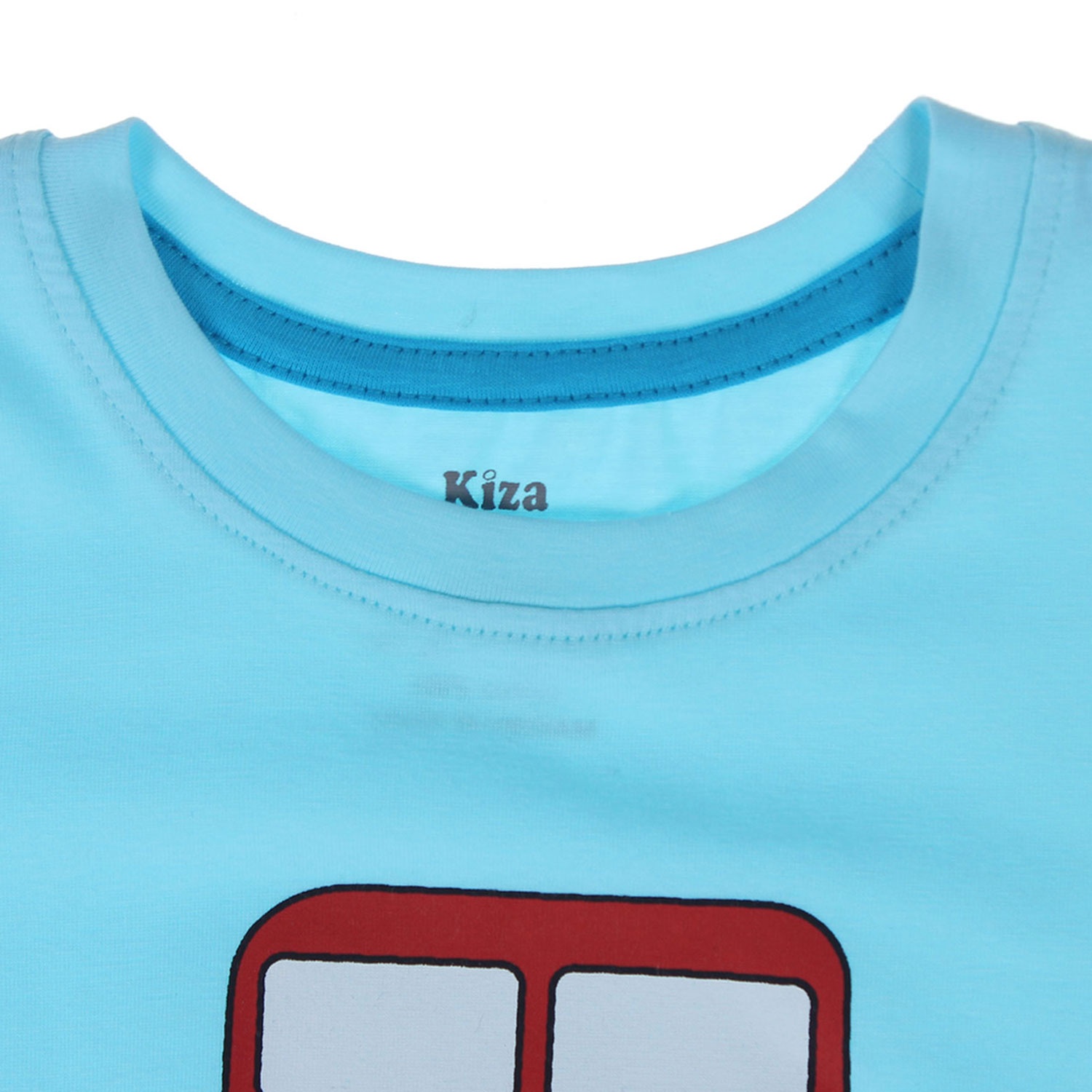 Áo cộc tay bé trai Kiza in hình xe bus 2 tầng hình 1