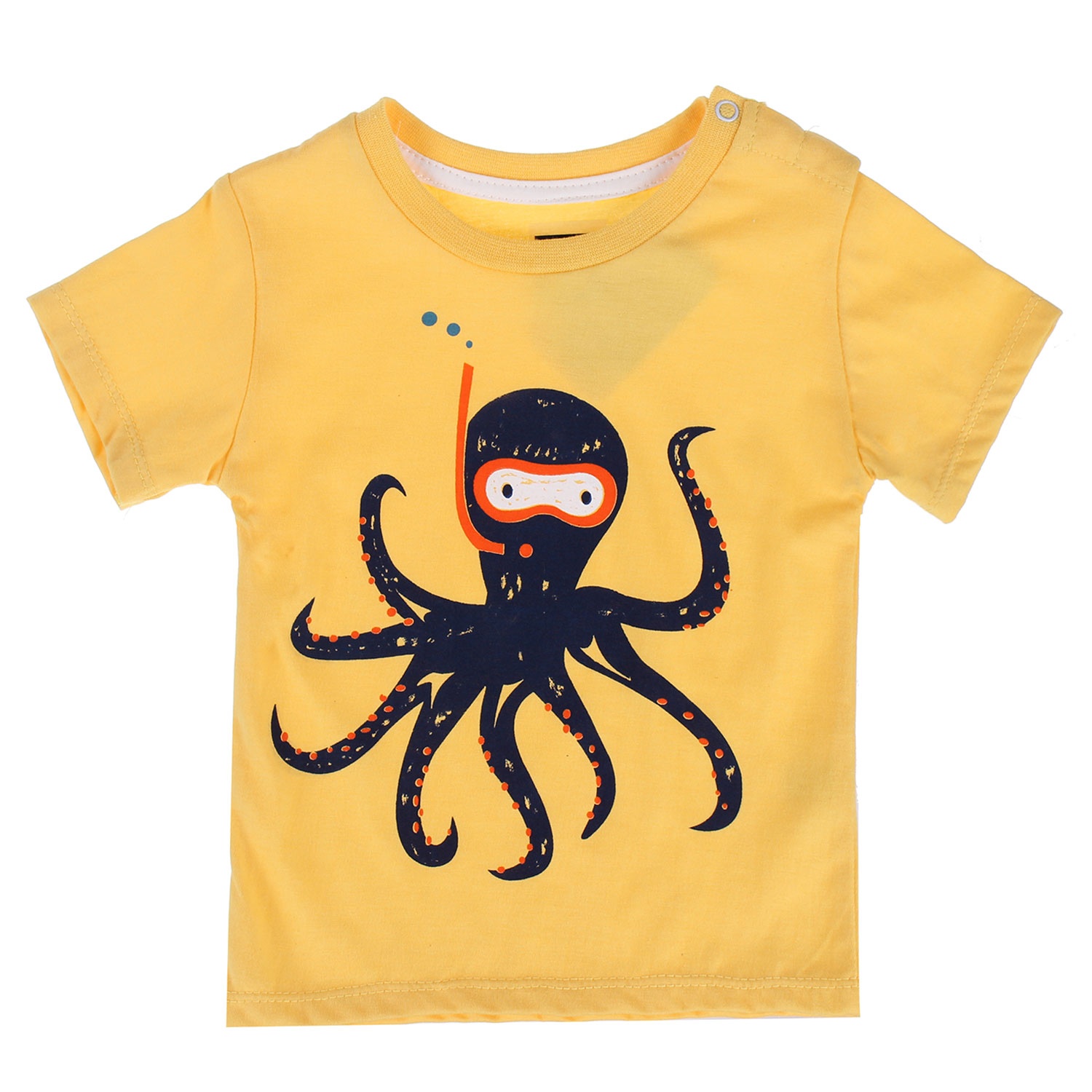 Áo cộc tay in hình bạch tuộc hình 1