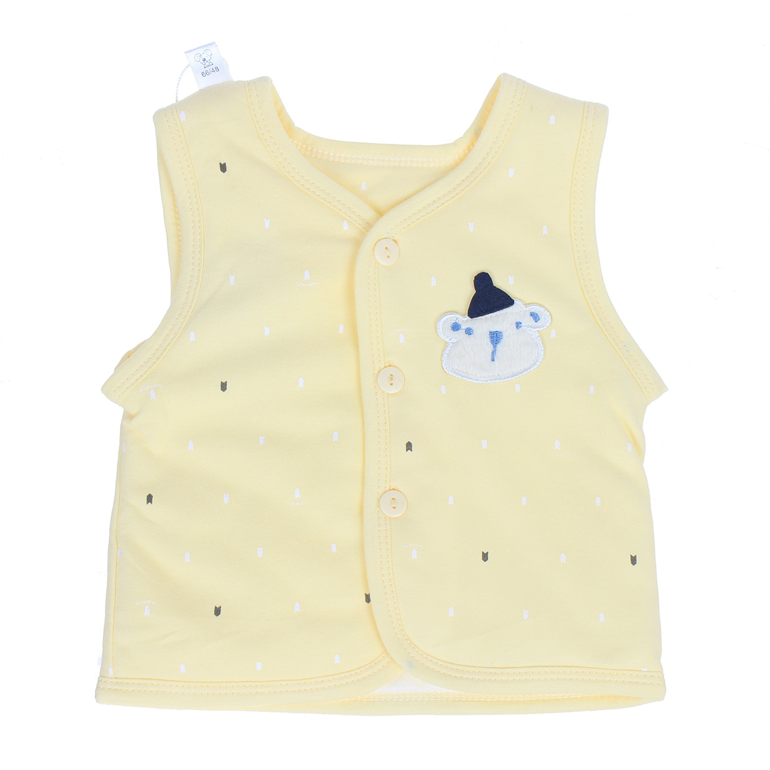 Áo gile bông in hình thú ở ngực  hình 1