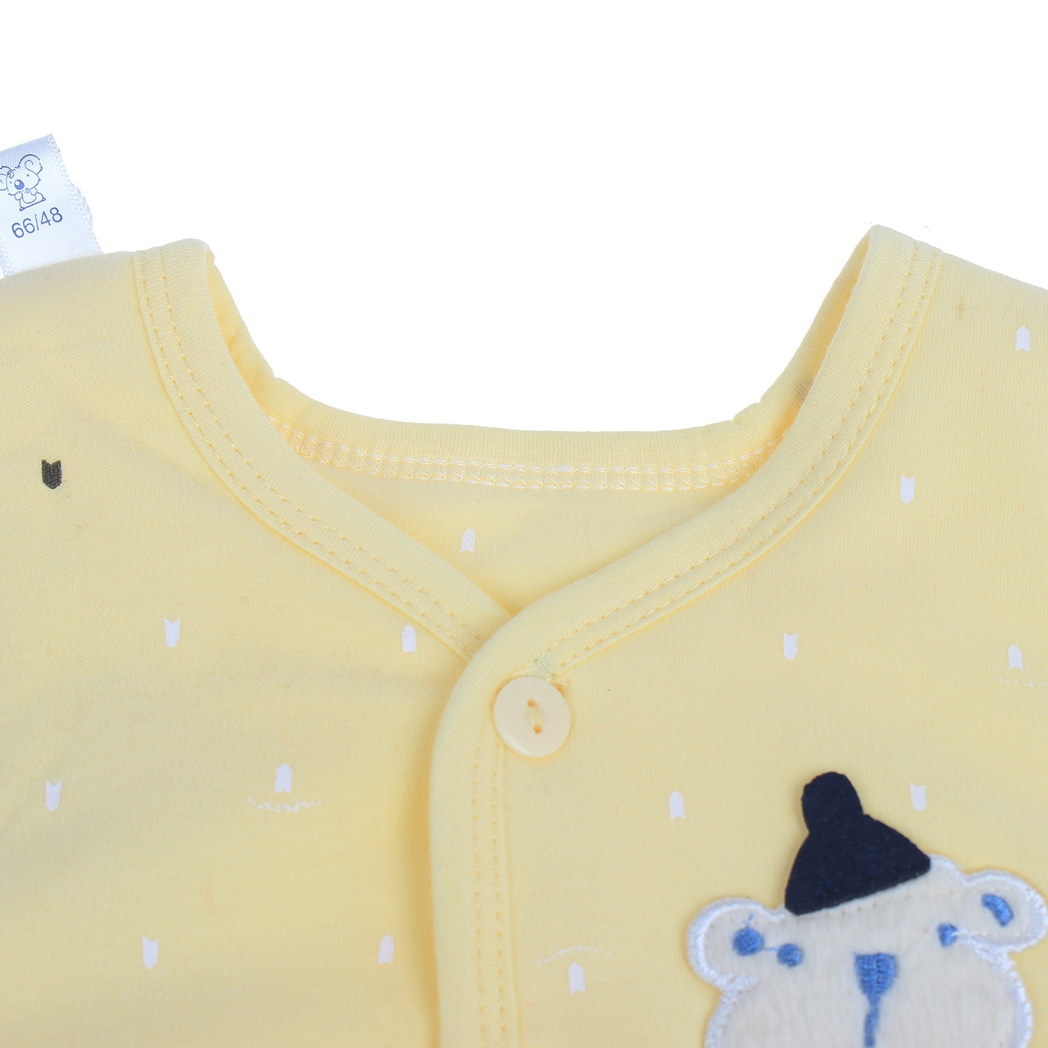 Áo gile bông in hình thú ở ngực  hình 3