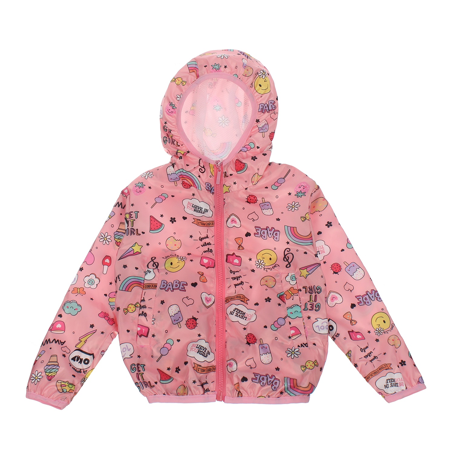 Áo gió bé gái KidsPlaza in nhiều họa tiết 5Y M20T (Hồng) hình 1