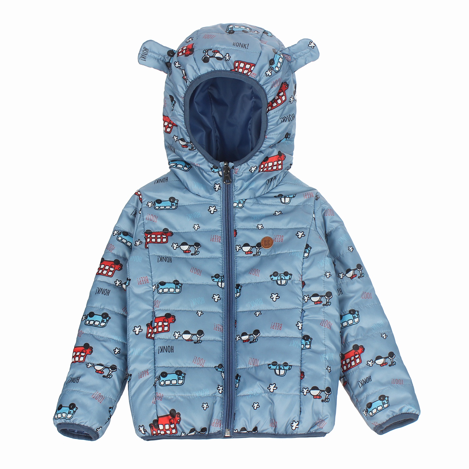 Áo phao 2in1 KidsPlaza bé trai in hình ô tô M20D (Xanh) hình 1