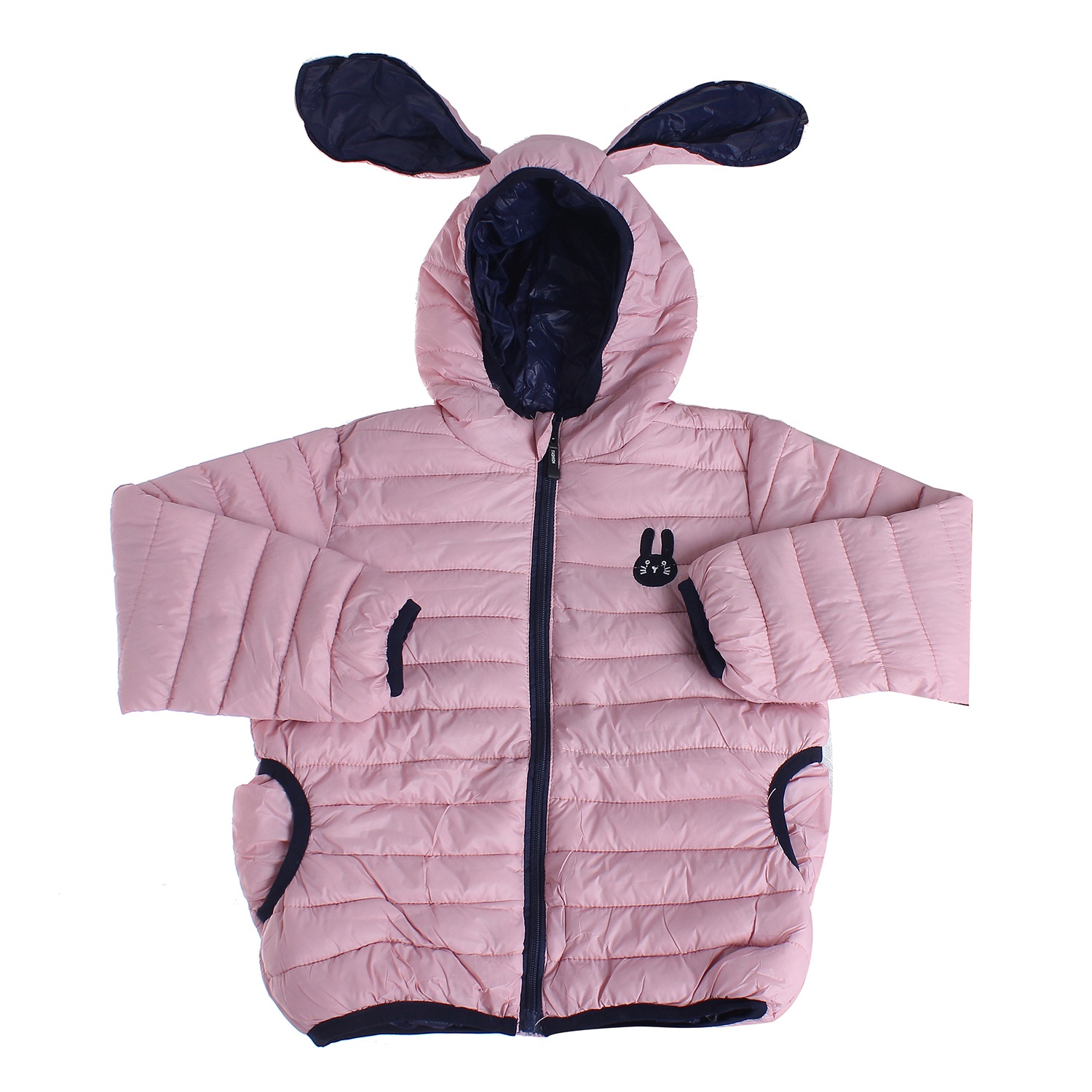 Áo phao bé gái in hình thỏ hình 1