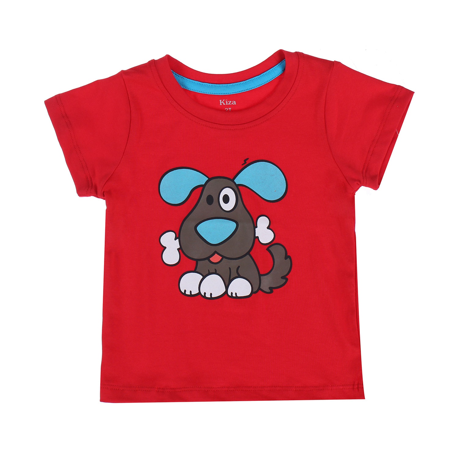 Áo phông bé trai tay ngắn Kiza in hình chú cún (Đỏ) hình 3