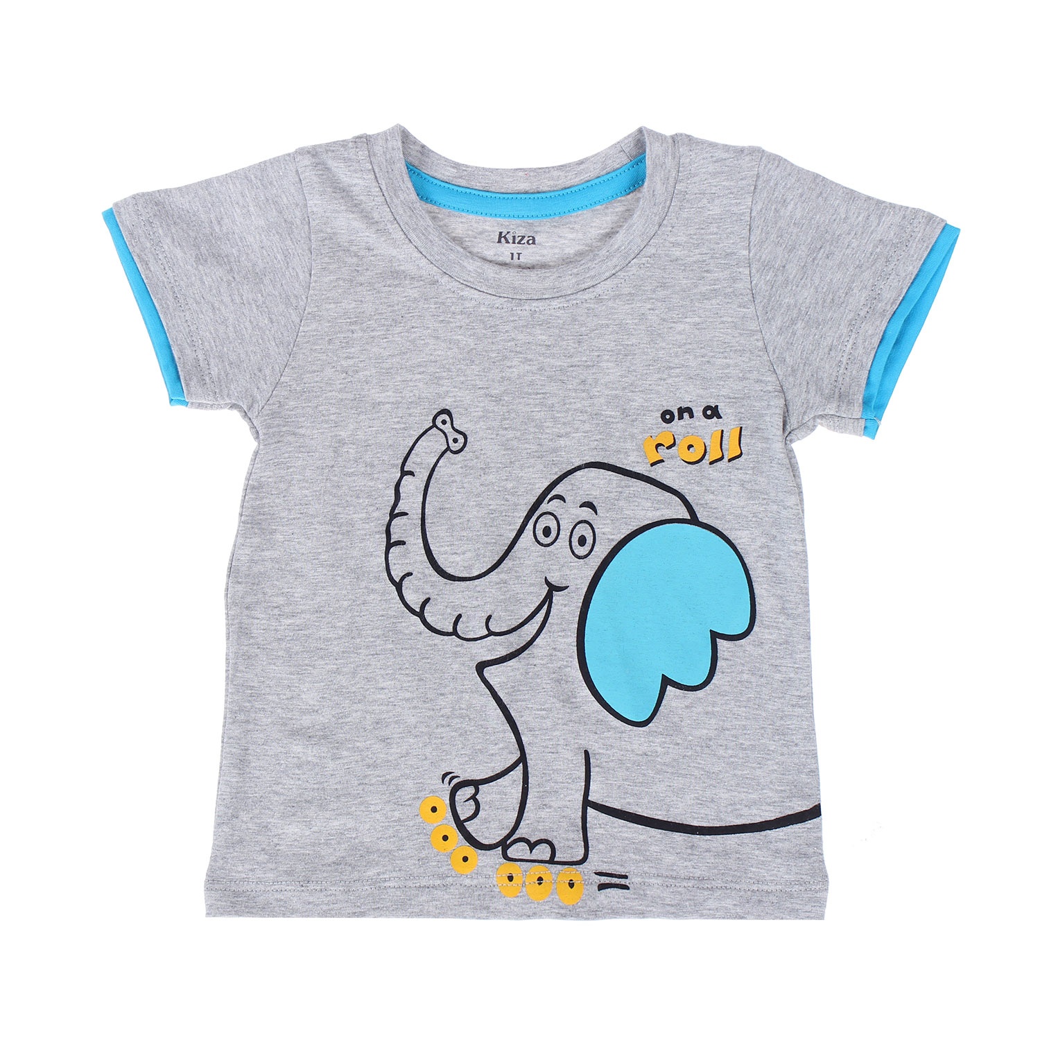 Áo phông tay ngắn bé trai in hình chú voi Kiza  hình 4