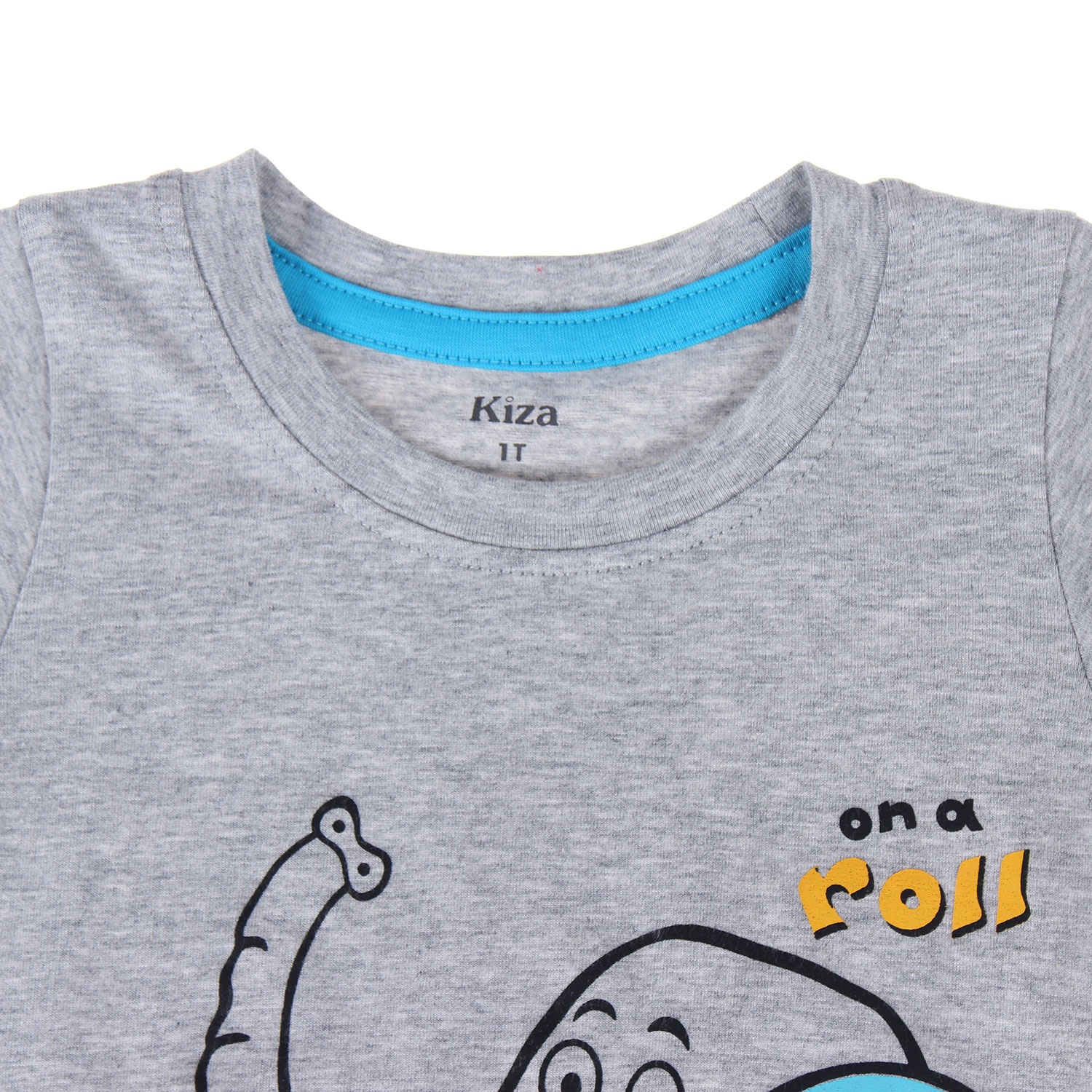 Áo phông tay ngắn bé trai in hình chú voi Kiza  hình 2