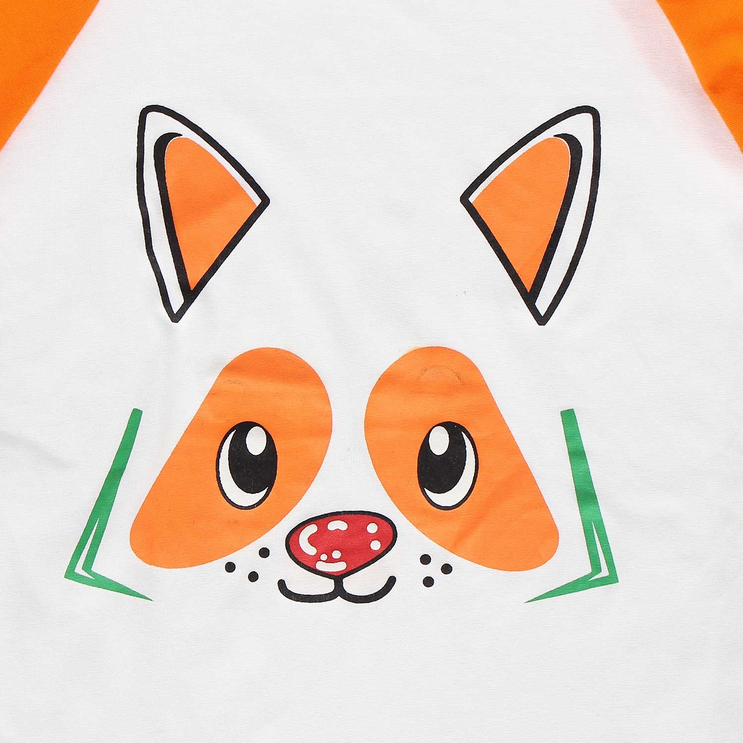 Áo tay dài bé trai in hình mặt cún Kiza tay vàng hình 2